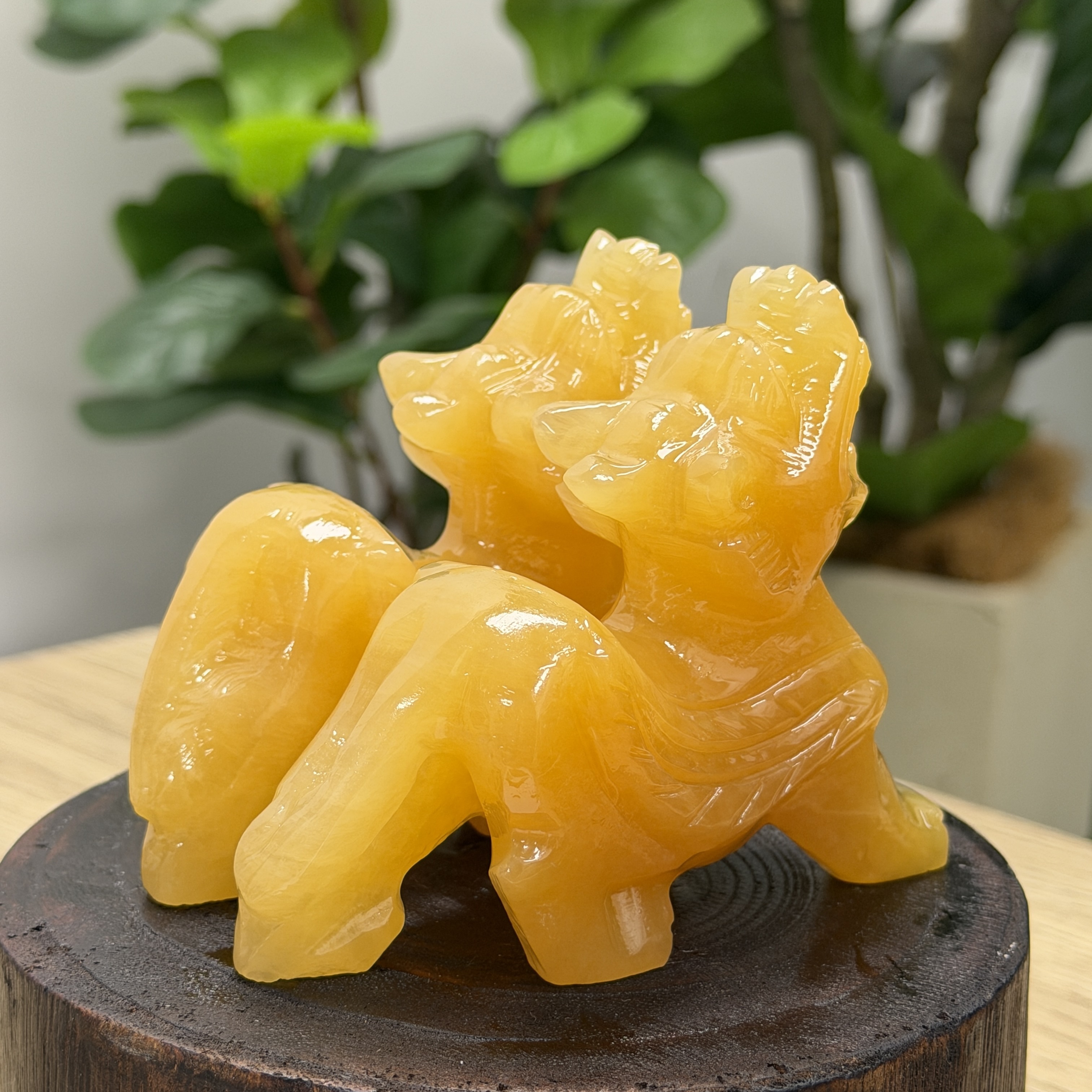 黃玉貔貅1對 WQ1652