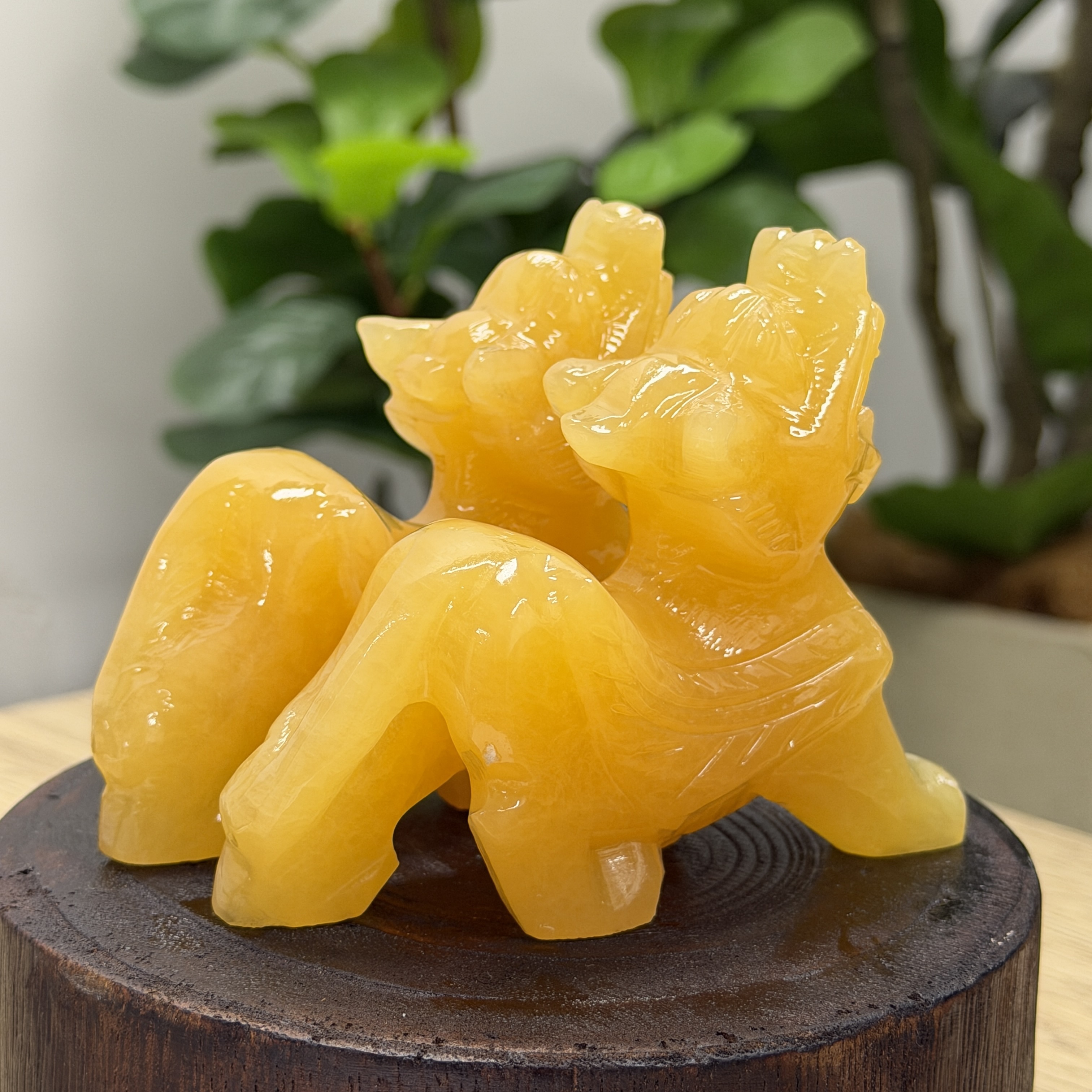 黃玉貔貅1對 WQ1653