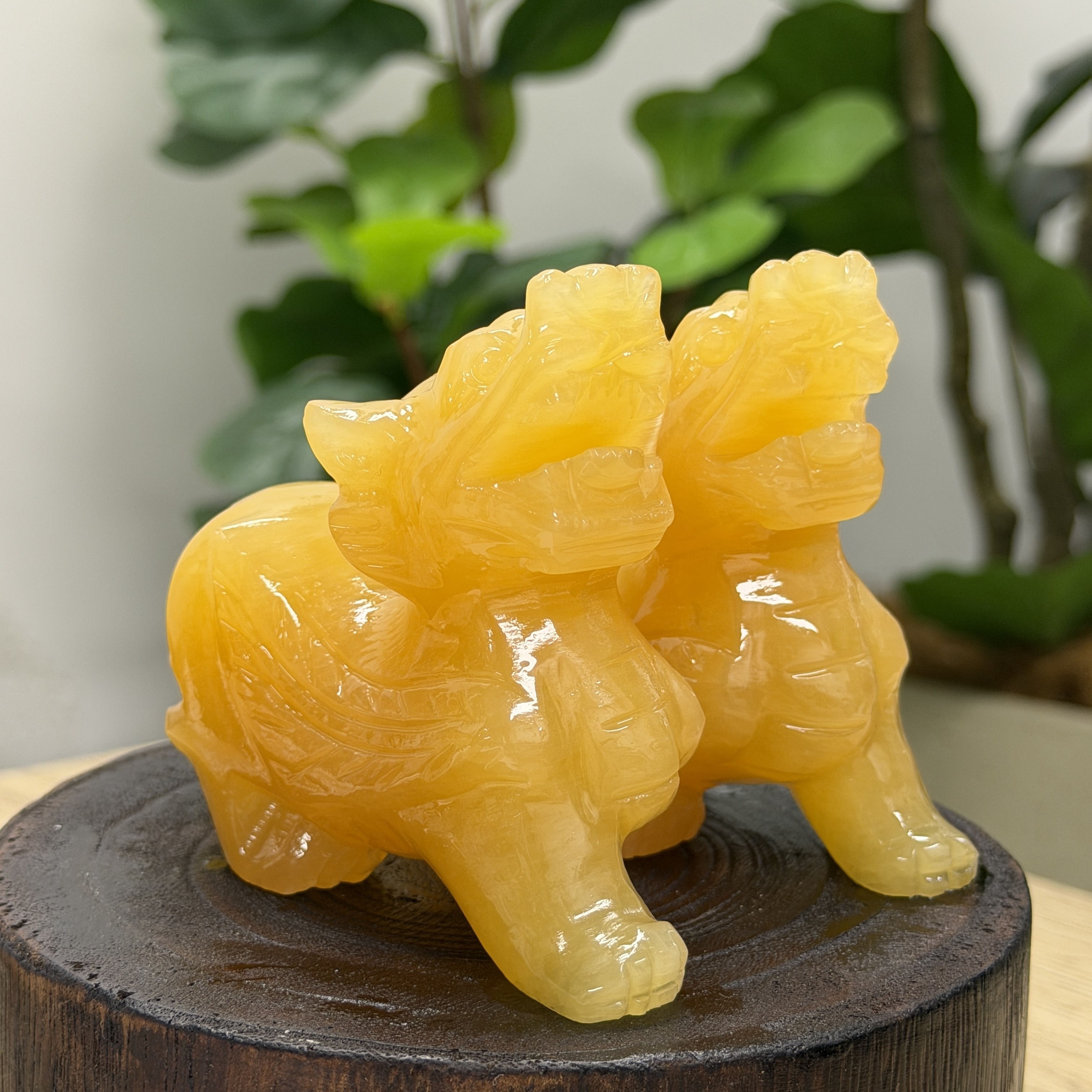 黃玉貔貅1對 WQ1653