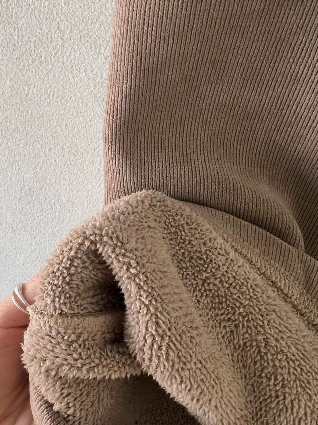 綁帶內加厚燈芯絨長褲