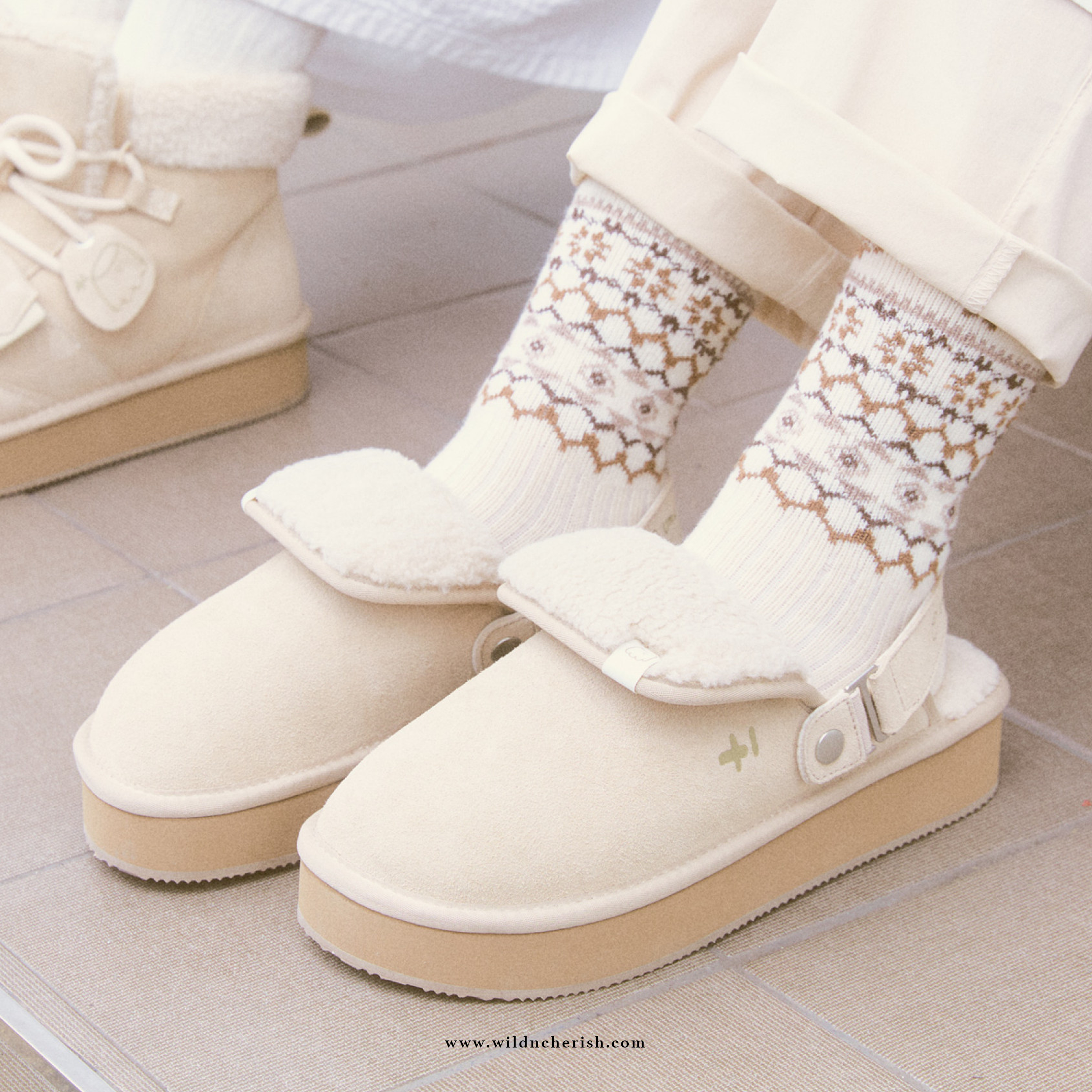 預訂 | OTZ x UMU Ballony Platform Banding Slides 毛毛款