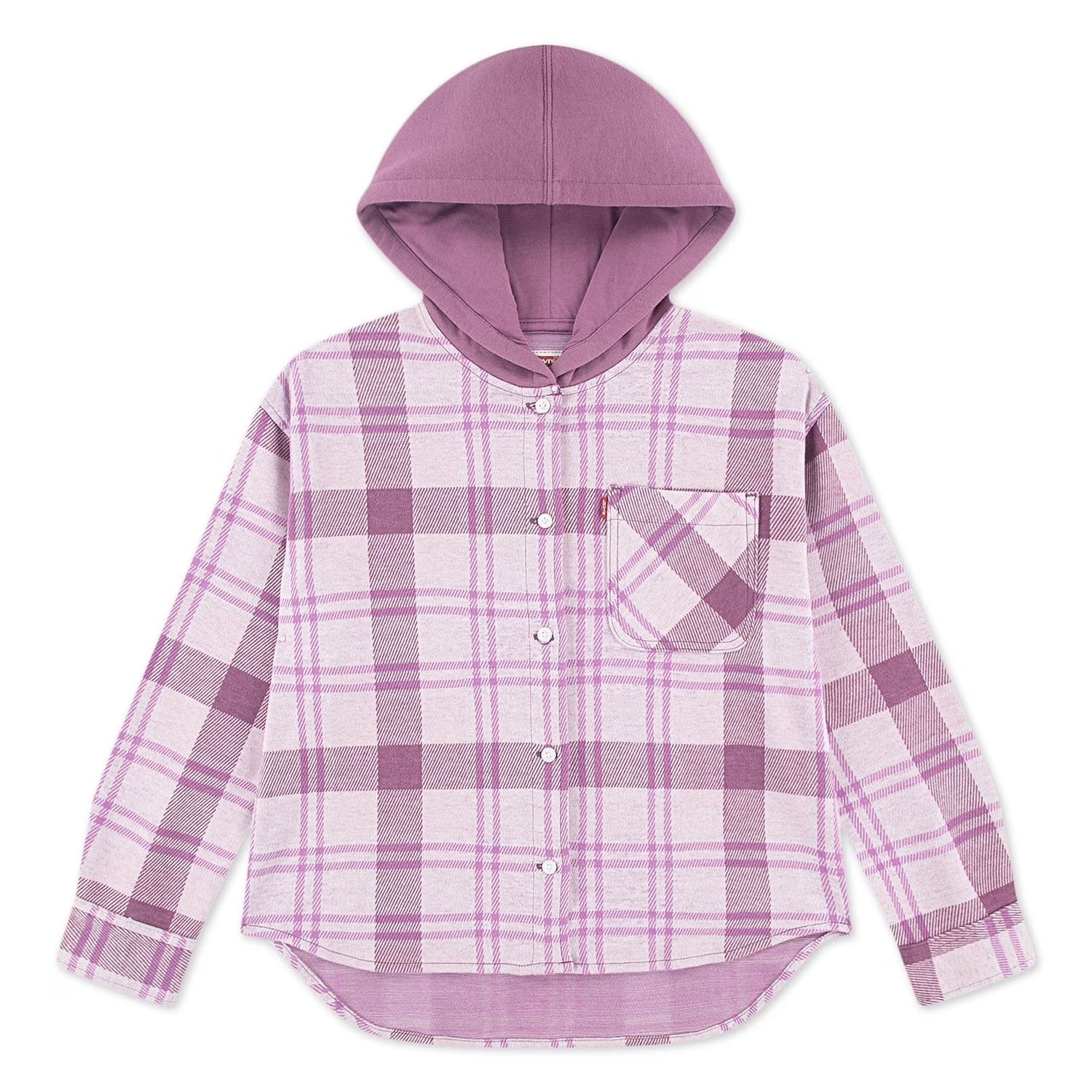 【預購】LEVIS H010259 女童連帽襯衫