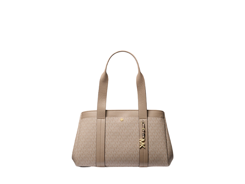 【Michael Kors】Romee Large Signature Logo and Leather Tote Bag  灰