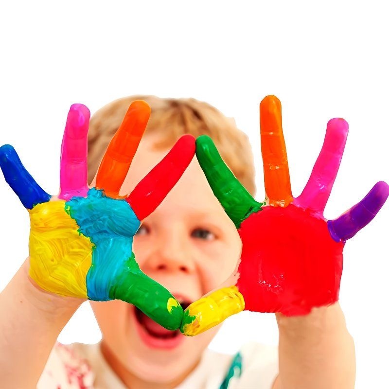 儿童手指画颜料 幼儿印泥绘画 6色套装
