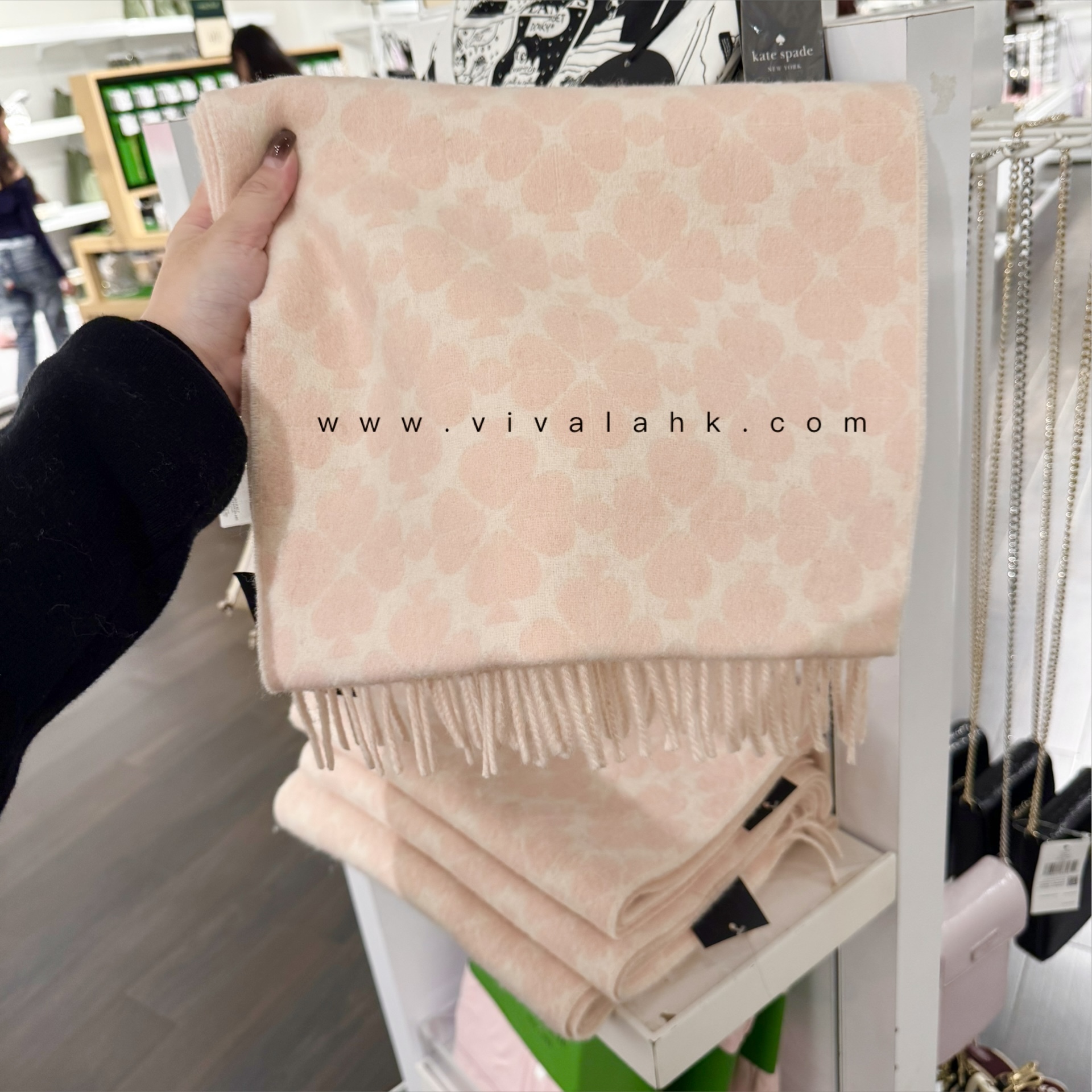 Kate Spade - Spade Flower 羊絨 頸巾 (KS1004529)