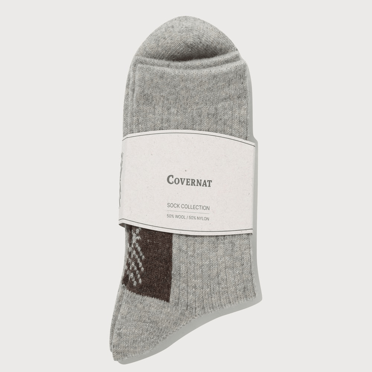 Covernat｜Chevron Wool Socks [3 colors]
