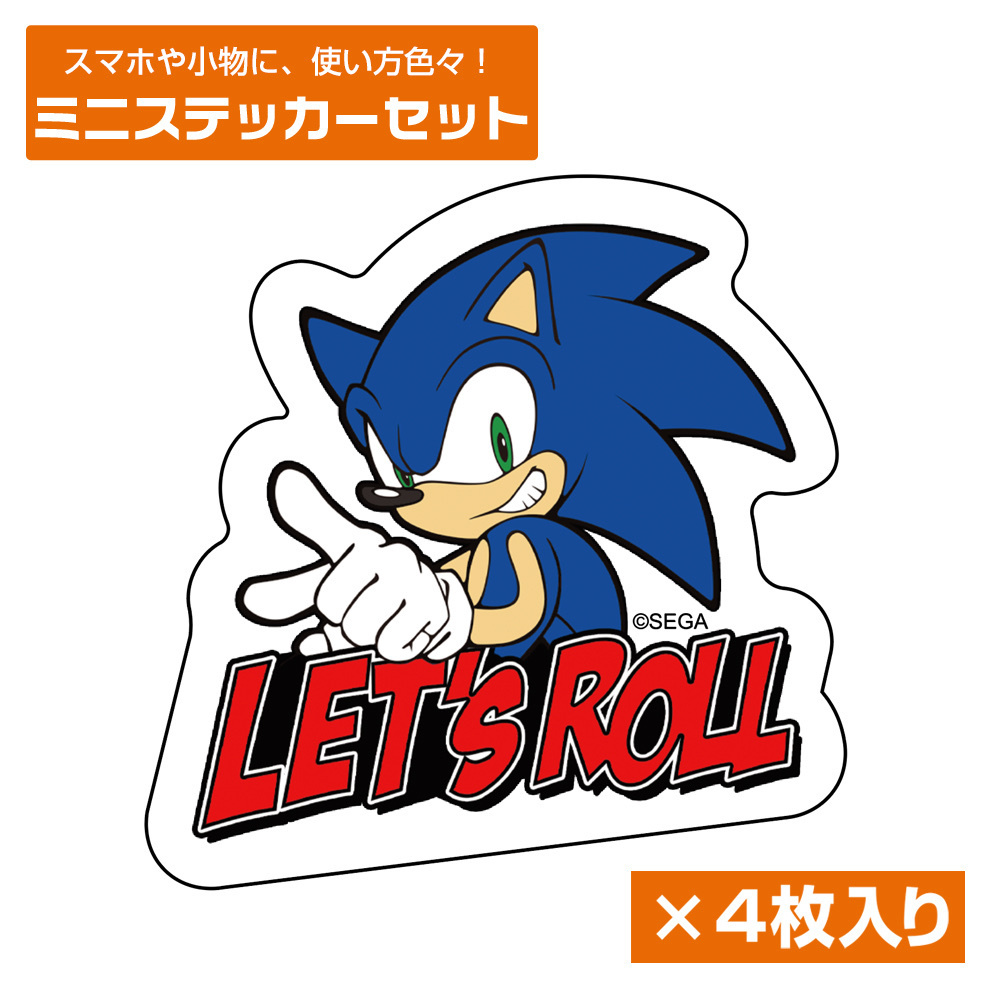 Cospa 011226 音速のハリネズミ ソニック ミニステッカーセット [ソニック・ザ・ヘッジホッグ]