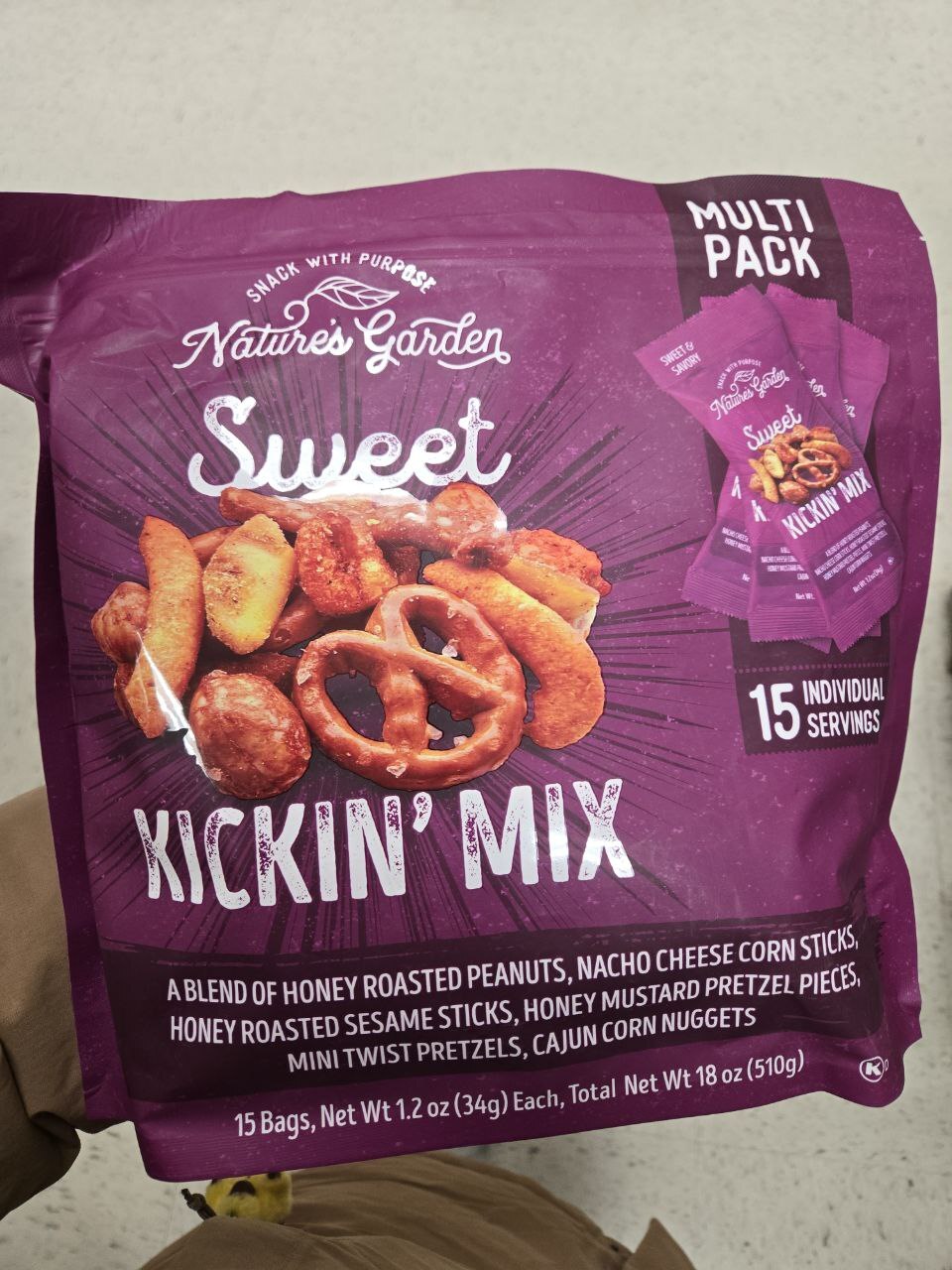 [U] SNACKS NATURE'S GARDEN SWEET KICKIN' MIX MULTI PACK, 846548086003 (UZZ13)