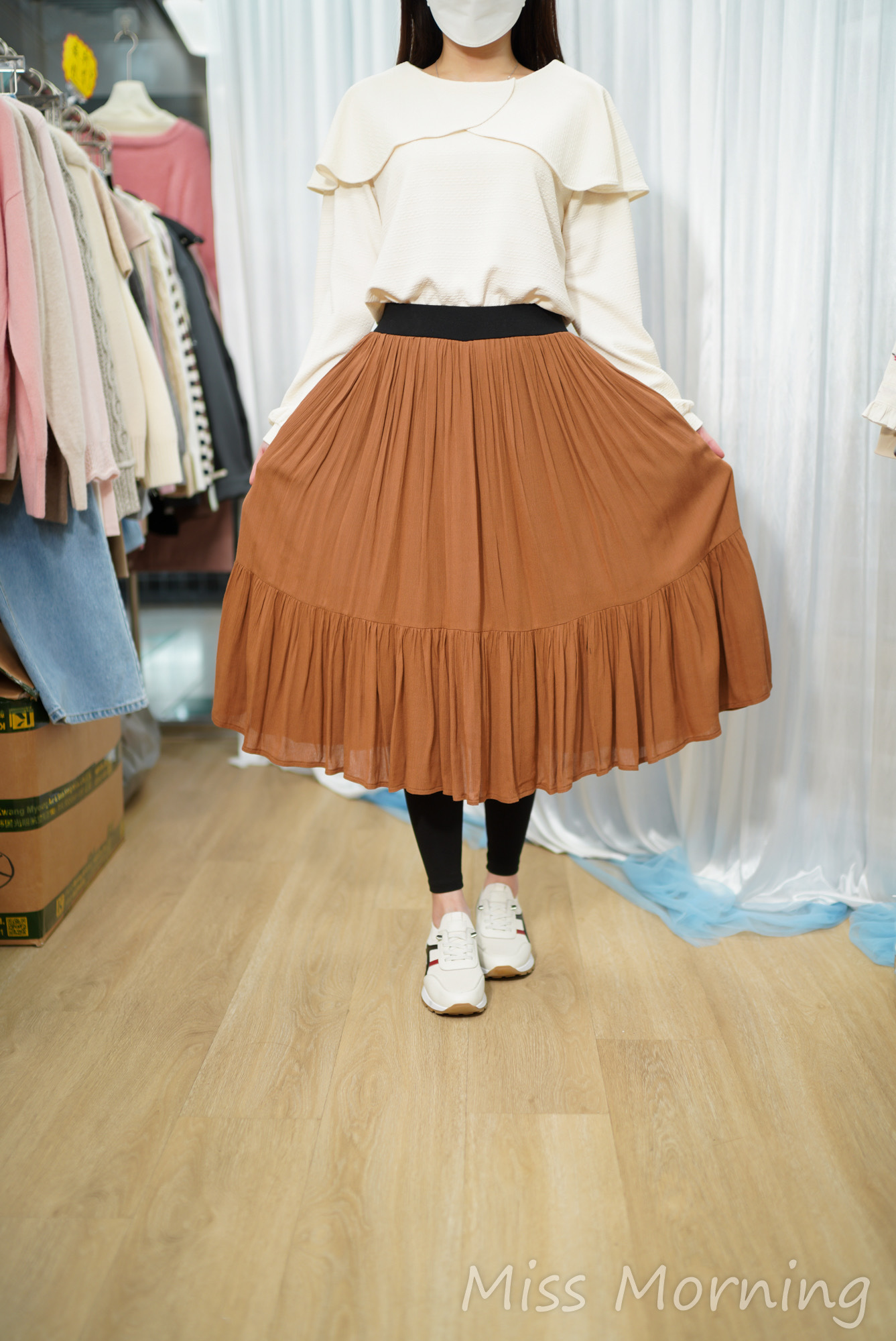 遮肥輕便連體裙(34070)