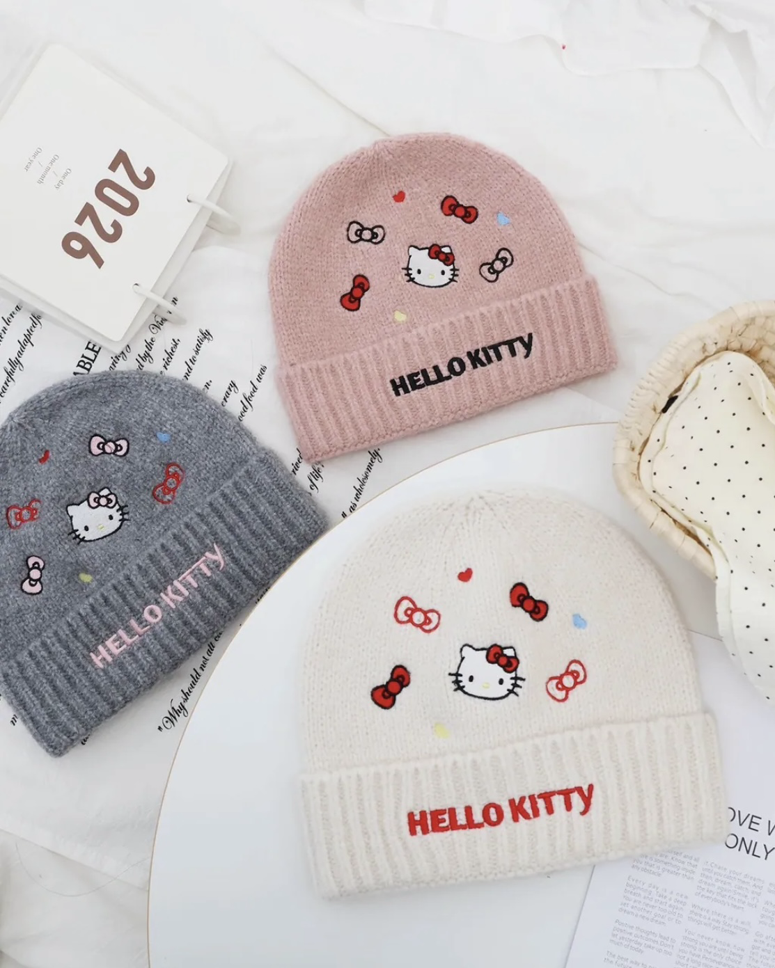 <正版授權>HELLO KITTY 針織毛帽 圓頂 SANRIO 三麗鷗 共4色