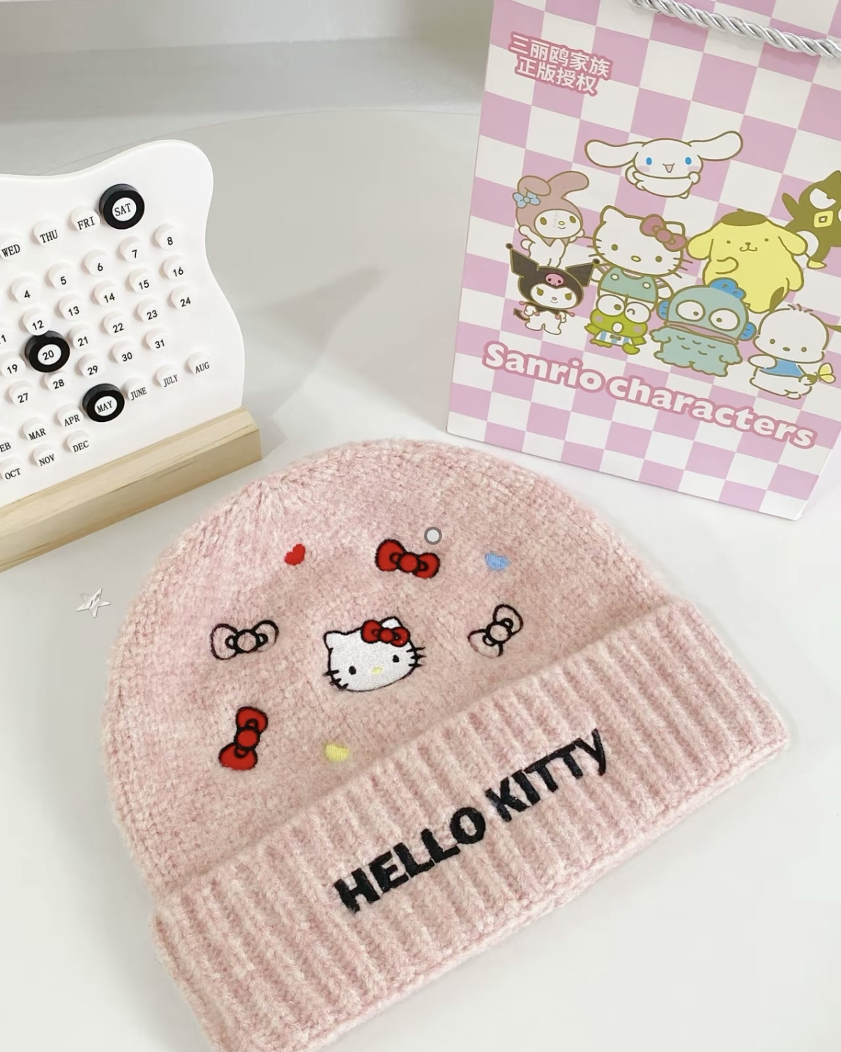 <正版授權>HELLO KITTY 針織毛帽 圓頂 SANRIO 三麗鷗 共4色
