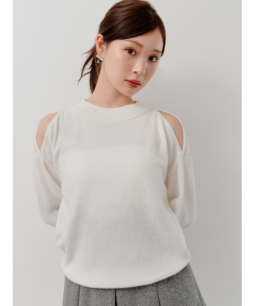 [預購] 折扣SNIDEL 露肩針織上衣