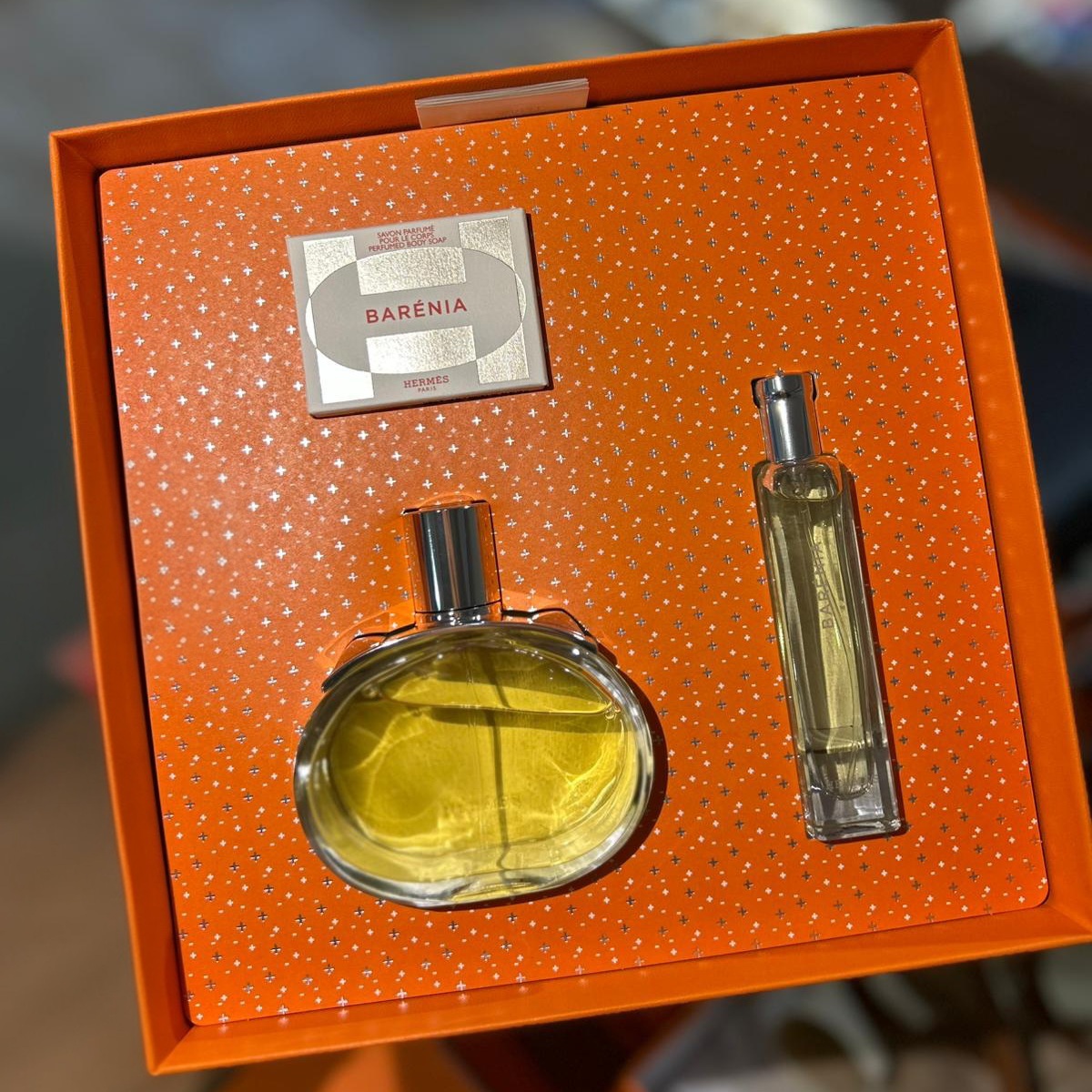 Hermès Barenia Perfume gift set