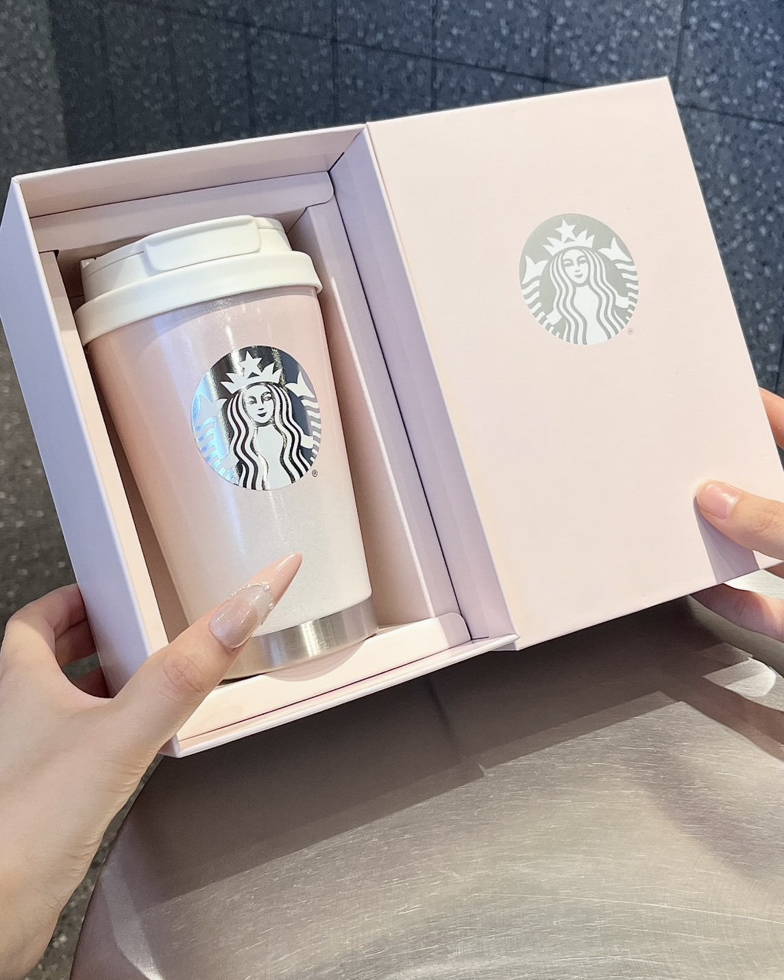 <粉紅泡泡> Starbucks 星巴克 經典系列 毛茸茸 杯套 保溫杯 380ml baby粉