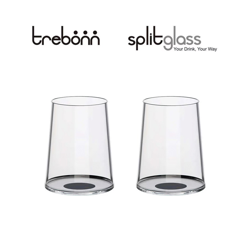 trebonn SplitGlass 組合式白酒酒杯/黑（不含梗）