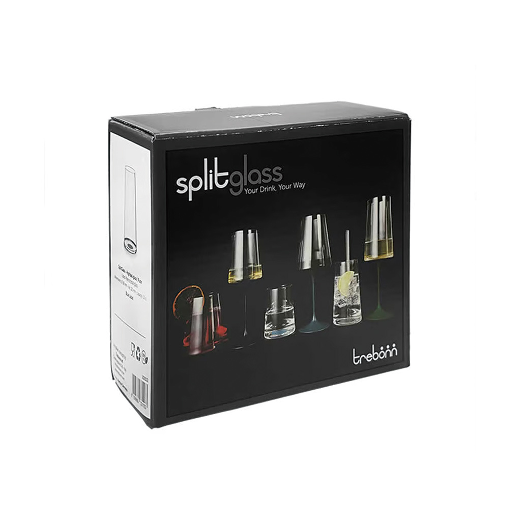 trebonn SplitGlass 組合式氣泡酒杯/黑（不含梗）