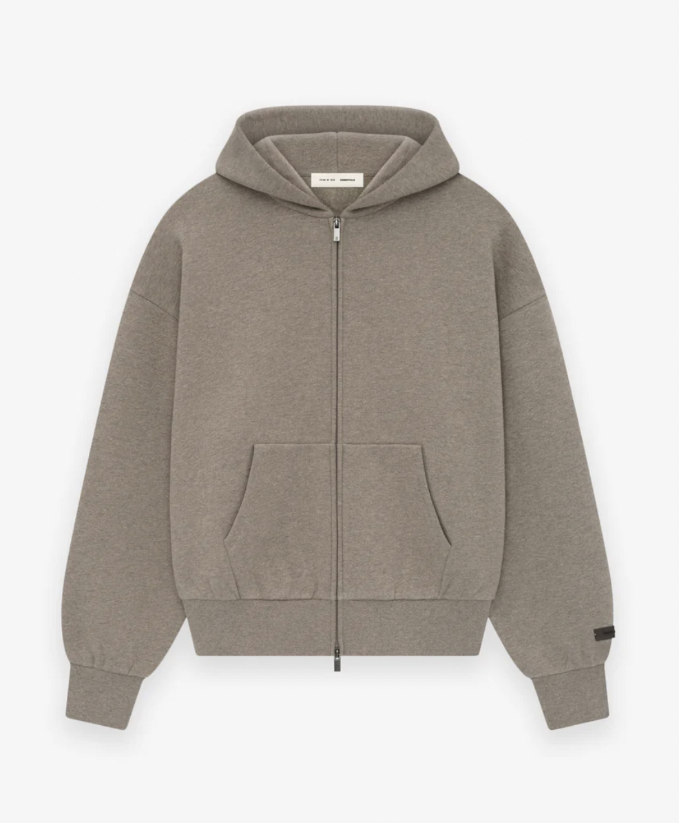[現貨] Fear Of God Essentials Classic Full Zip-Up Hoodie | Homestead Heather