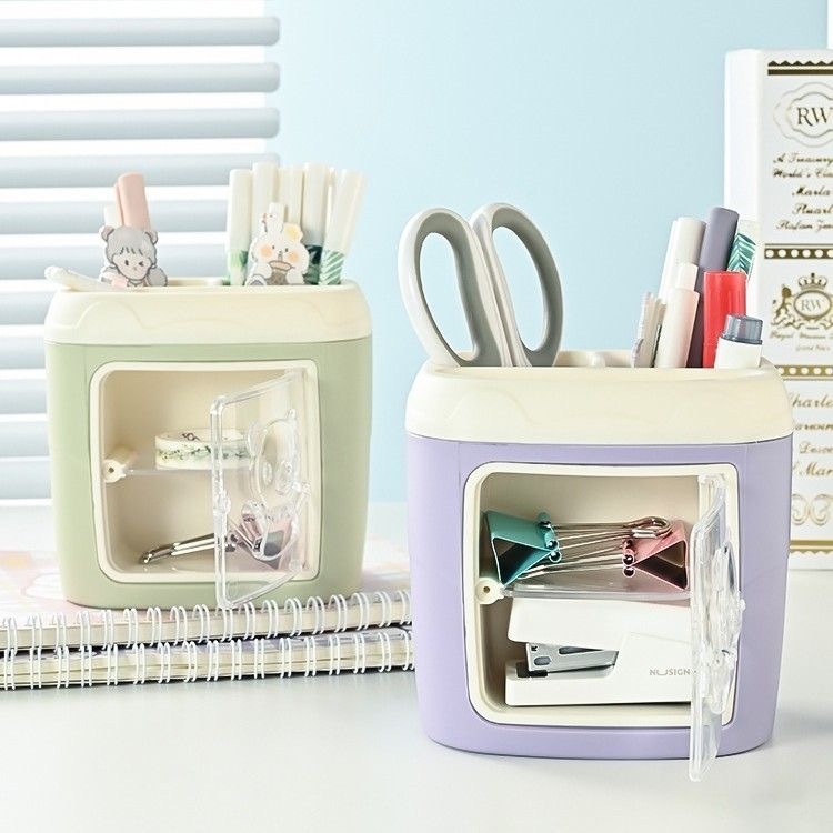 开心熊 笔筒 多功能 创意笔筒