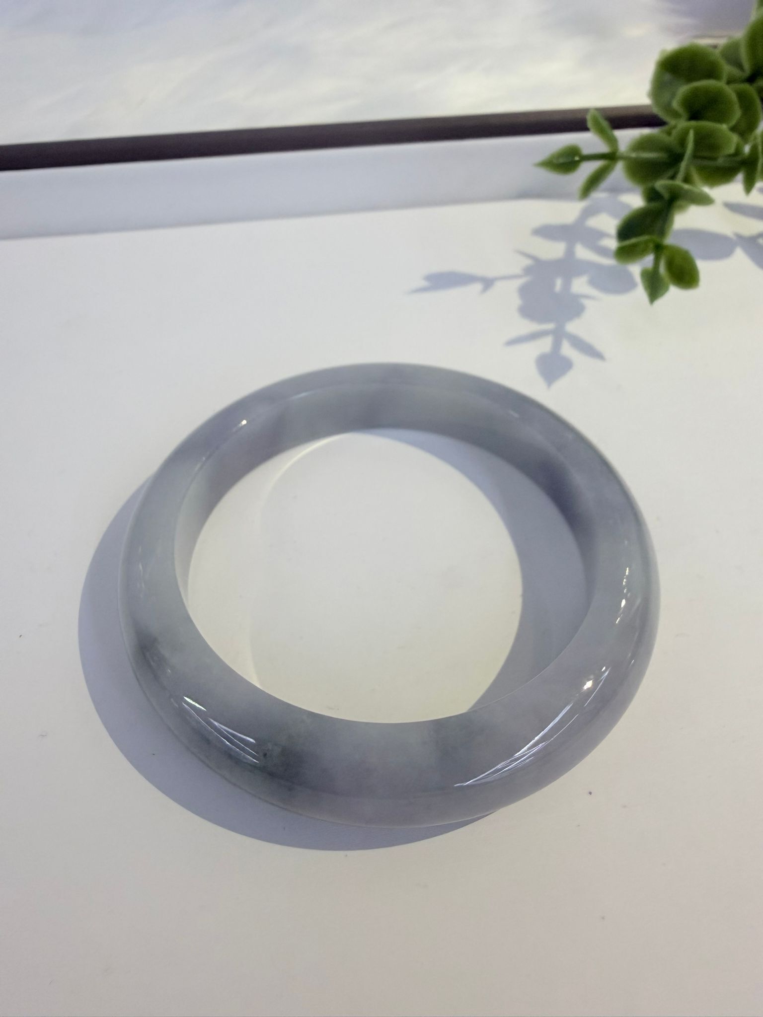 【直播】LL010285 天然緬甸A貨帶綠手鐲