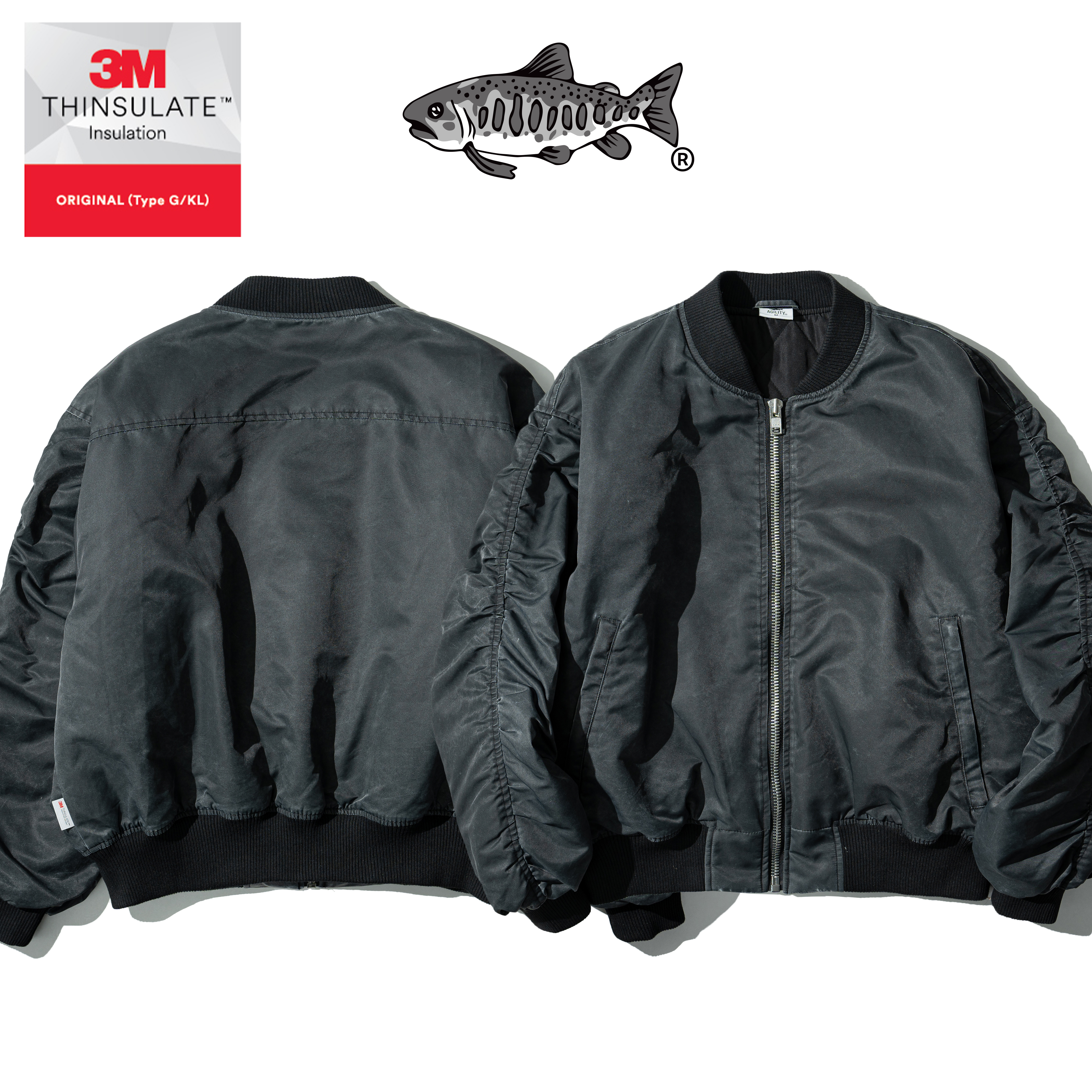 AGILITY Enzyme Washed MA-1 Bomber Jacket 酵洗 飛行外套 [MA1-WS]