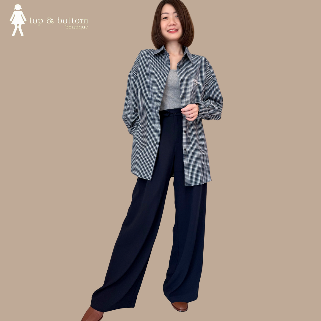 SOFT LINEN WIDE LEG LONG PANT