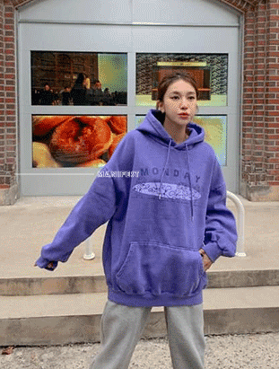 ᴴᴼᵀ ▸▸店長推薦◃◃ 秋冬新款/卡通連帽刷毛大學t  MANIFEST正韓🇰🇷