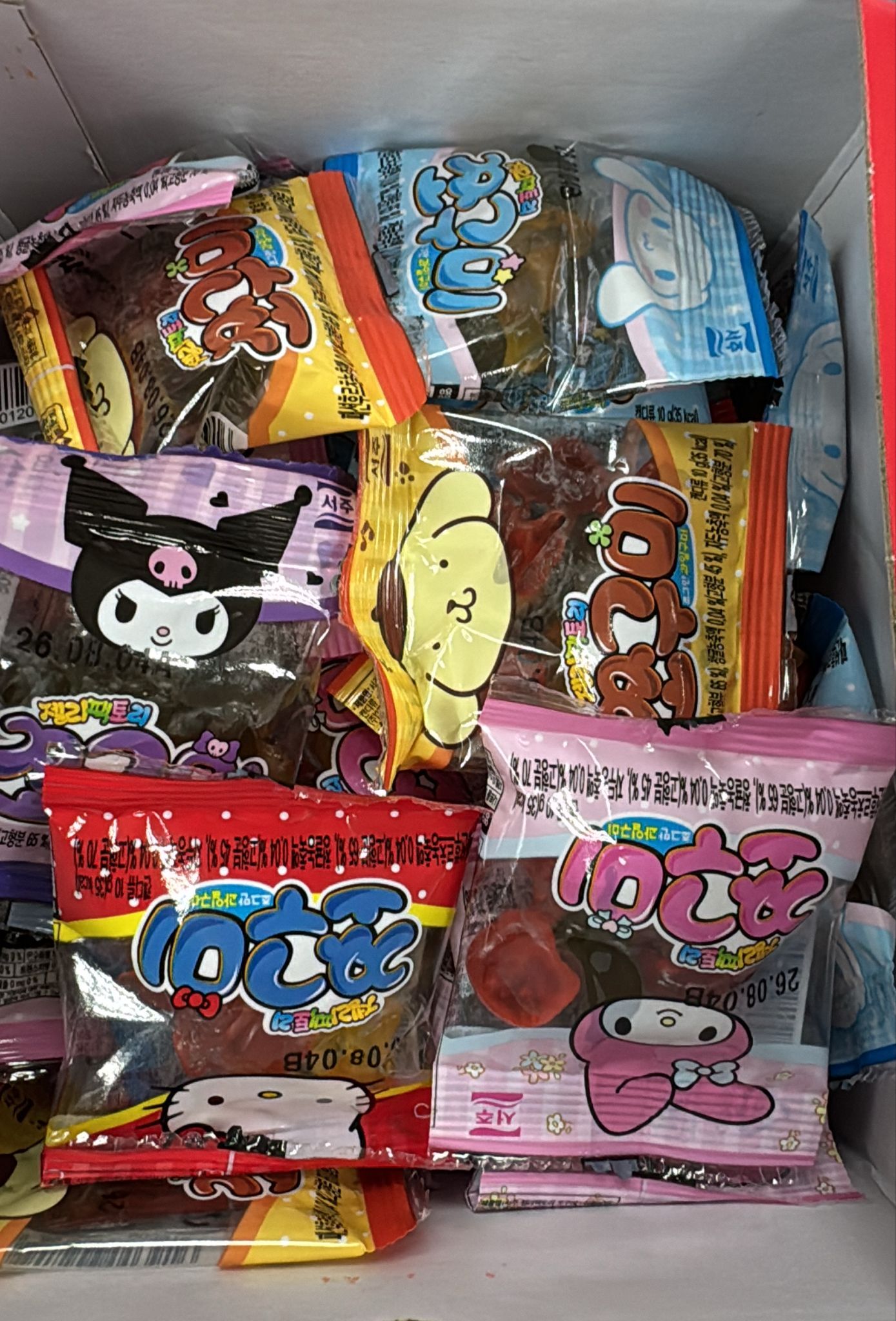 韓國sanrio 大盒 水果軟糖果  50入