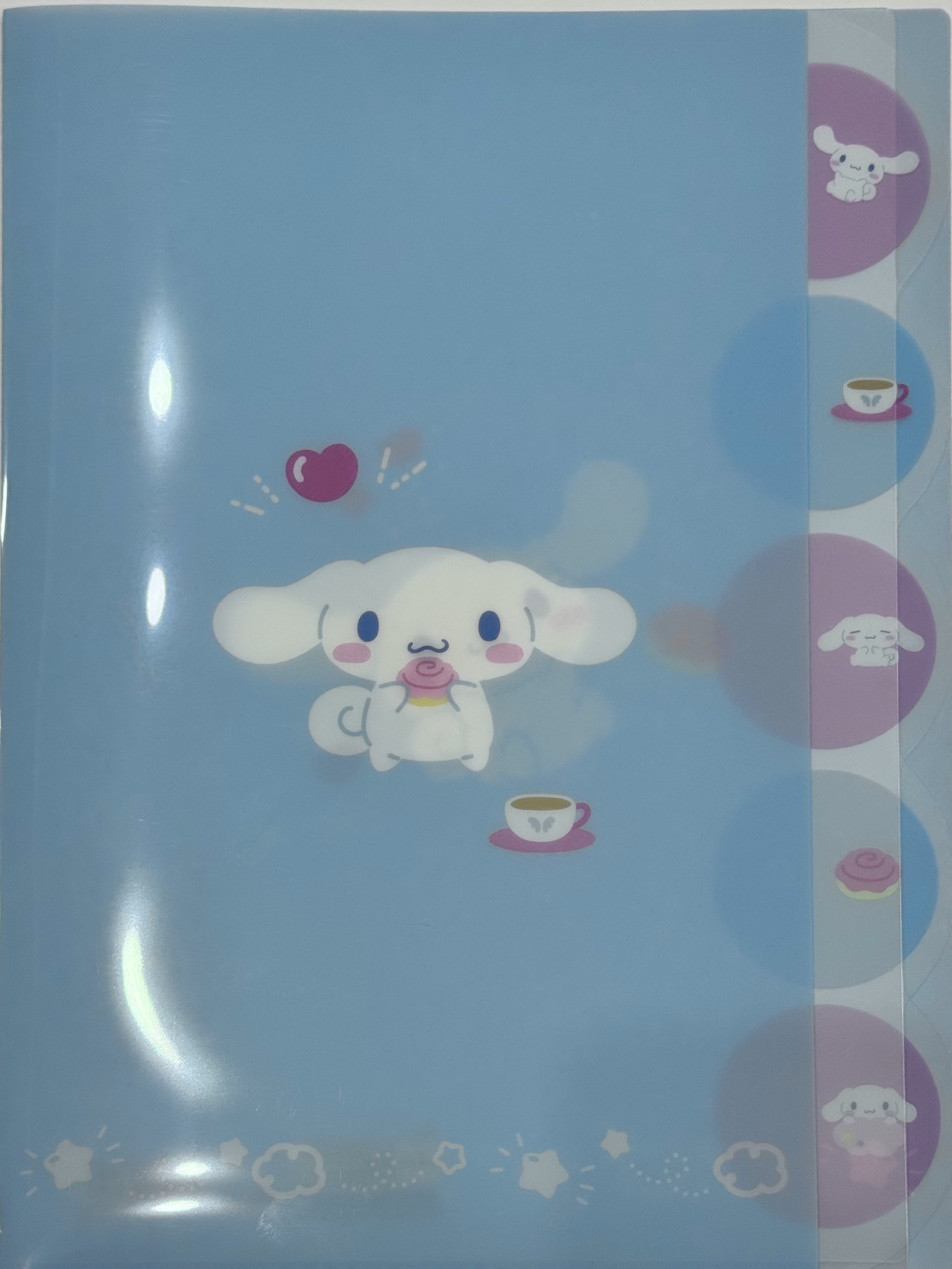 『SANRIO』形透明文件夾5P (大耳狗)