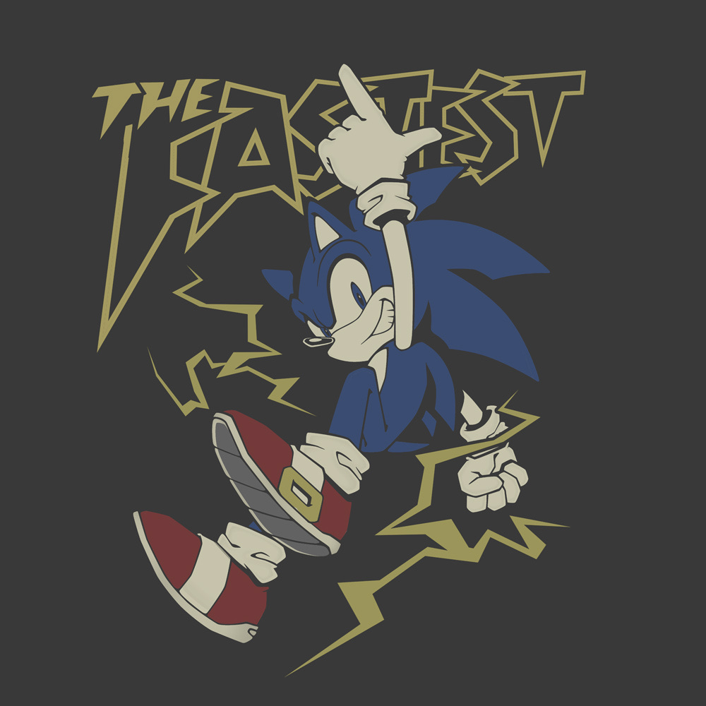 Cospa 011226 音速のハリネズミ ソニック Tシャツ [ソニック・ザ・ヘッジホッグ] SUMI