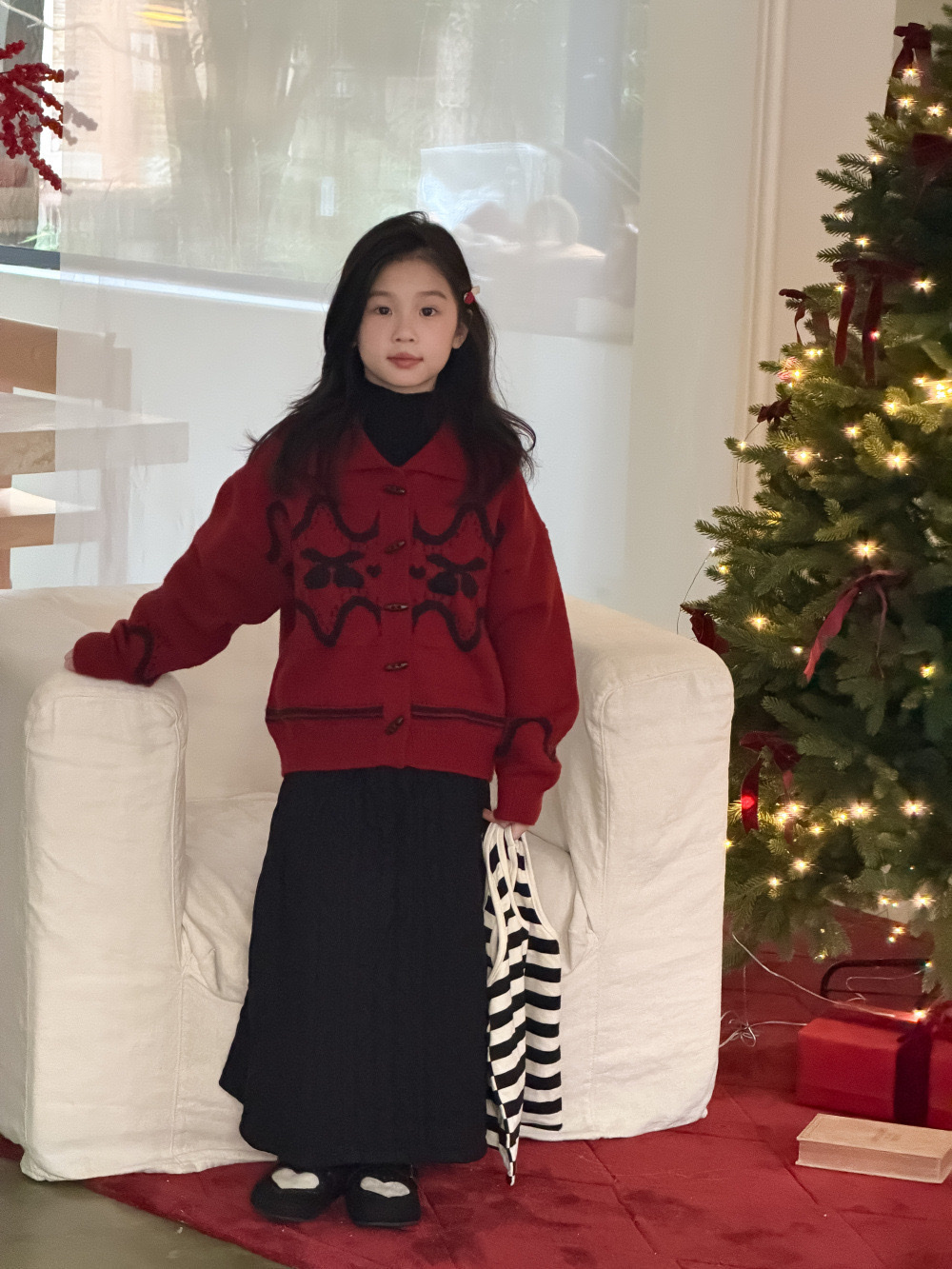 冬季喜氣洋洋牛角扣外套