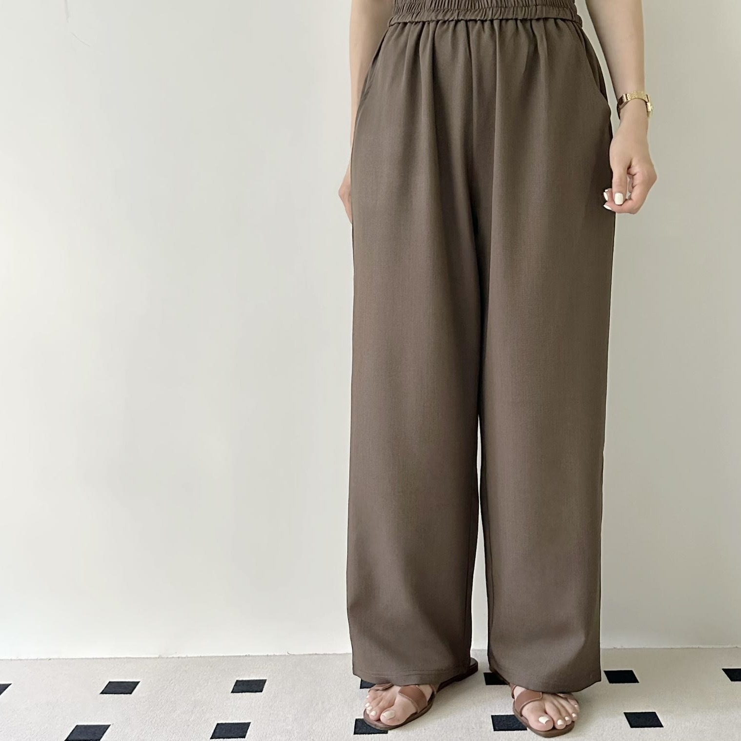 【BONNIE】全橡筋腰寛版西褲