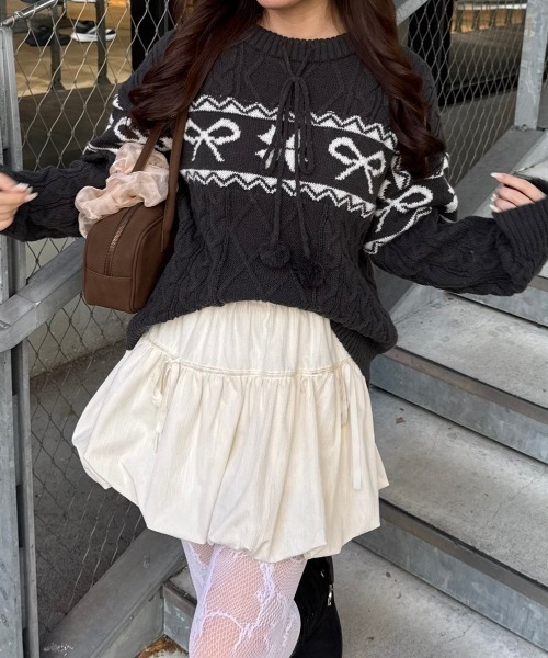 日本預訂 WINTER SALE ODO 考維坎風格針織套頭衫