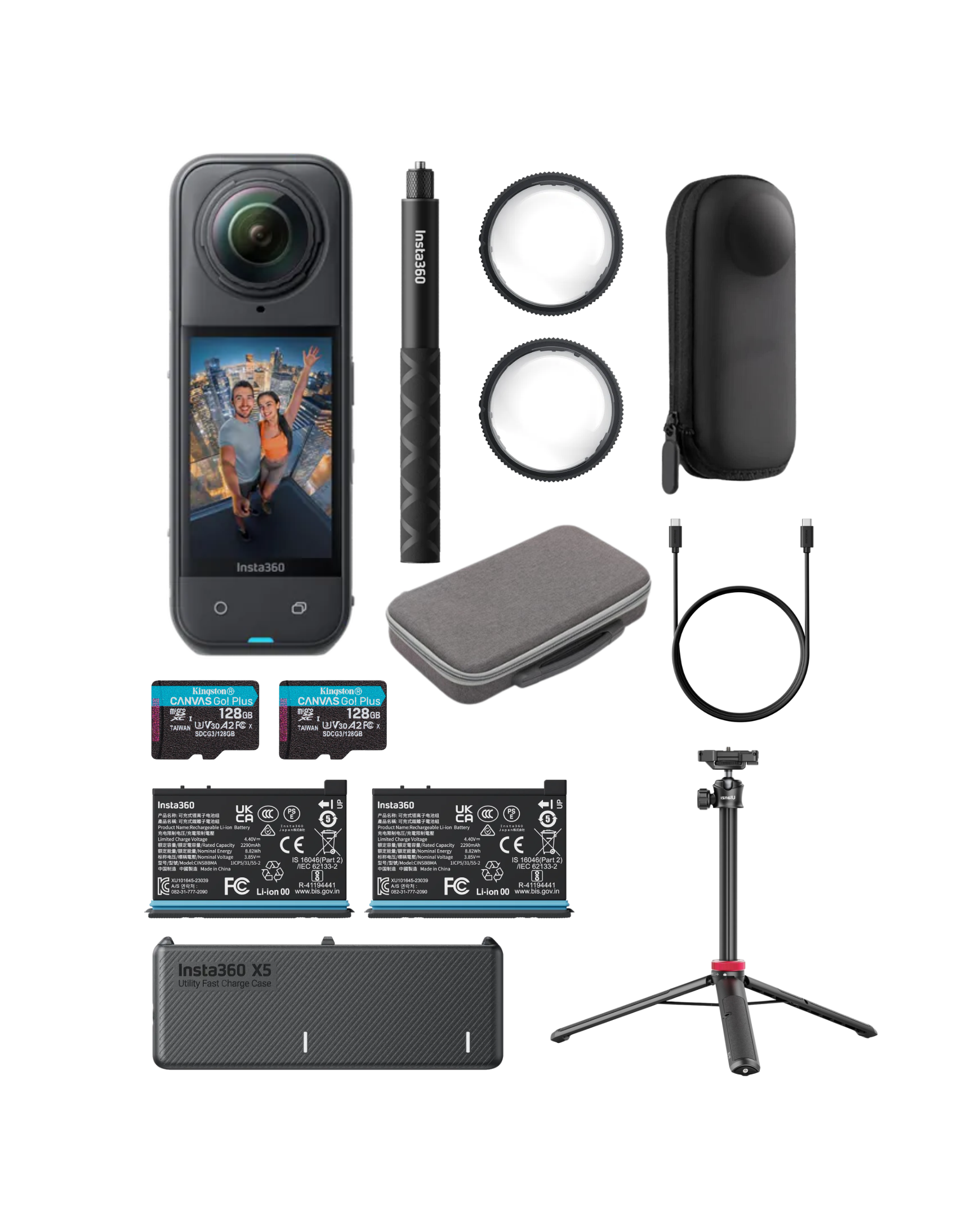 Insta360 X5 極光套裝出租｜8K 全景相機・高感光夜拍｜單次租借（需預約排單）