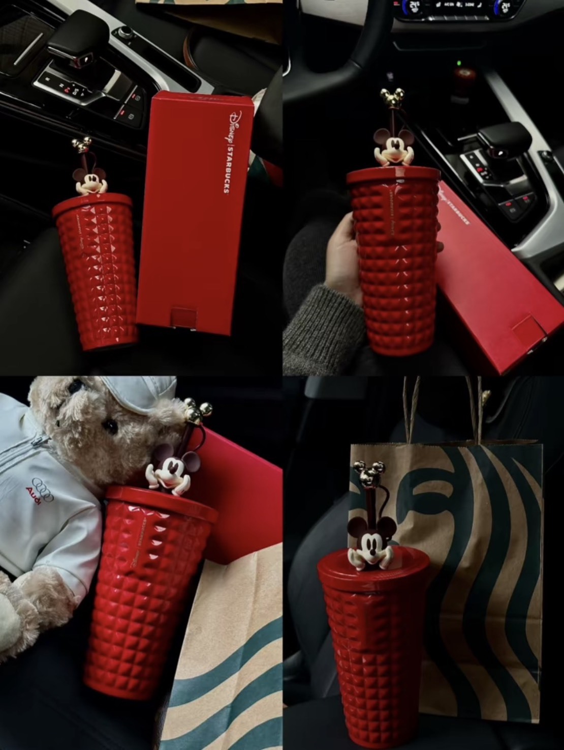 STARBUCKS 星巴克 X DISNEY 迪士尼 聯名款 米奇 米妮 過年 吸管杯