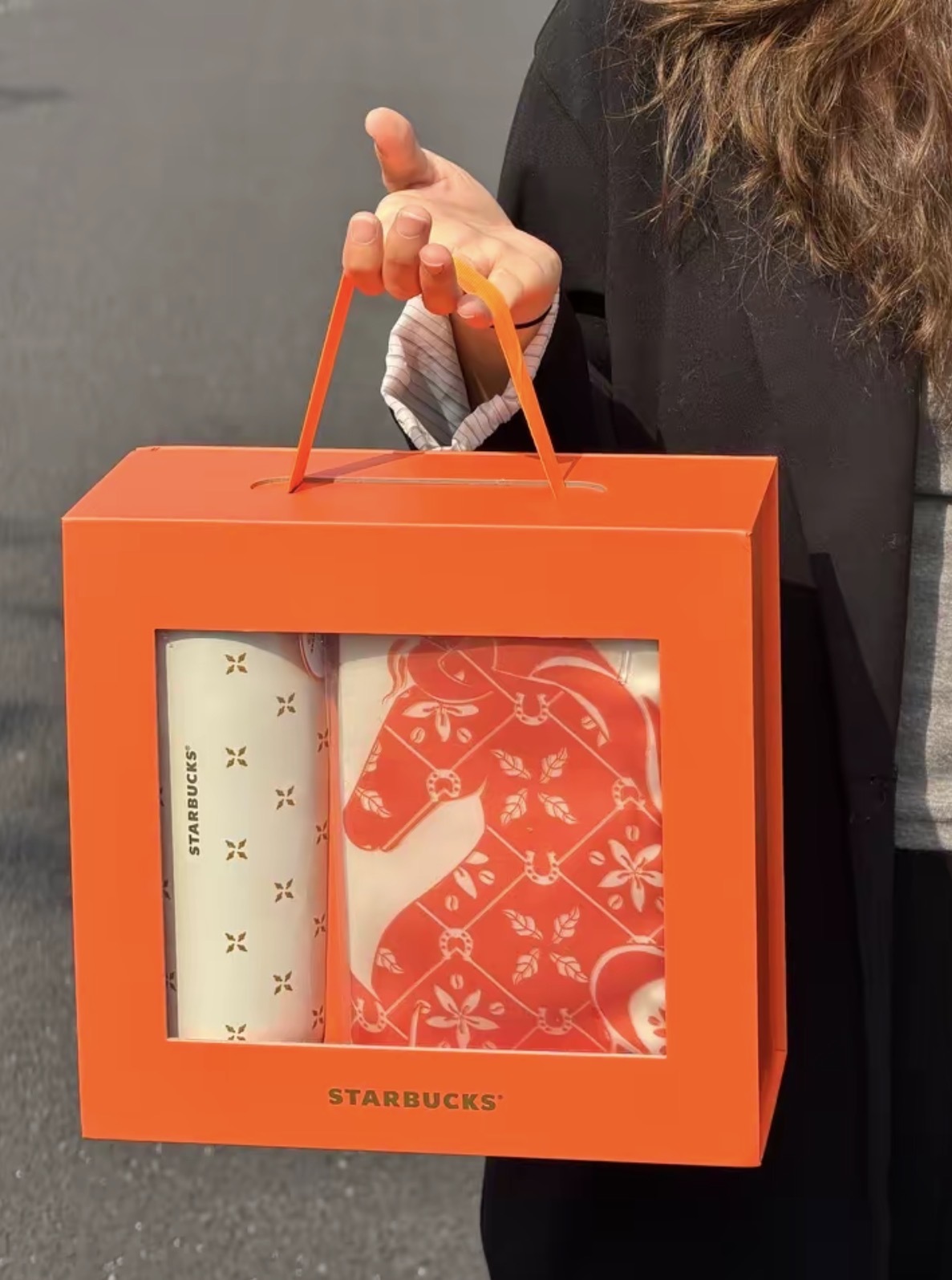 STARBUCKS 星巴克 駿躍星程系列 星意絲巾 保溫杯 馬年 過年 禮盒套裝