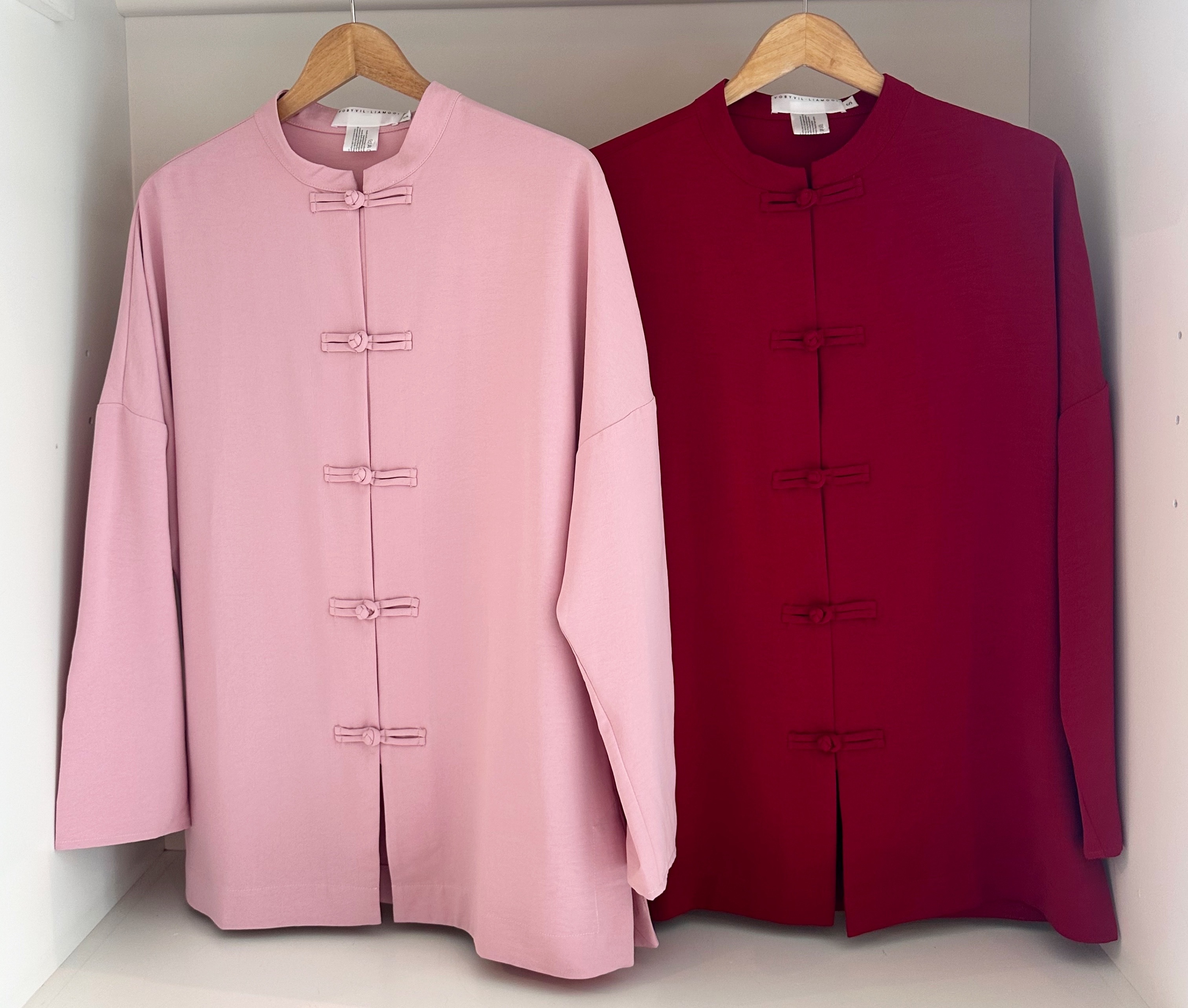 LONG SLEEVE CHINESE LONG SHIRT WITH SHORTS SET SUIT