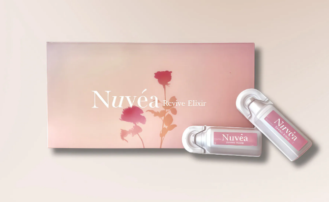 UV01 Nuvea 元生露時光逆轉精華飲1盒30支  原價$2380 直播優惠 $2280/1盒  買3送1$6840(每盒平均 $1710) 買9送4  $20520 (每盒平均 $1578)  日本制造