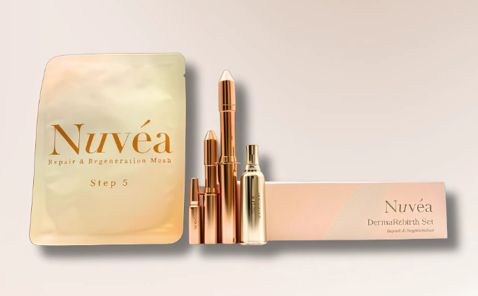 UV05 Nuvea DermaRebirth 肌膚重生醫美套裝[面、眼、頸部] (原價$3300)  直播價$2880 買3送1 $8640＠HKD360/次 買6送2  $17280 再送（No.14再拉提精華套裝X1價值HKD1980) 法國制造