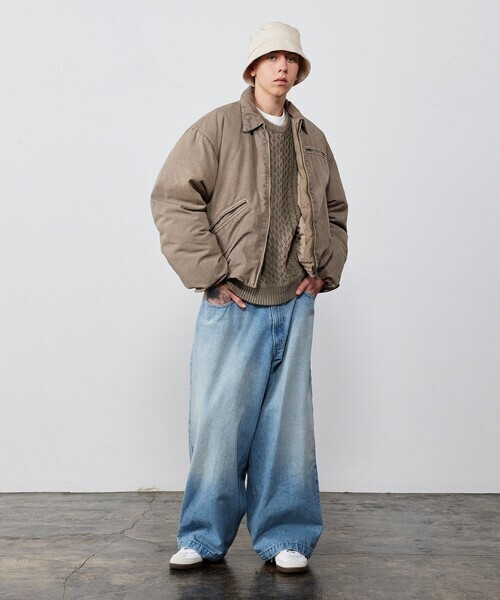 <折扣開始！> 日本 BEAMS 寬直筒 氣球 丹寧 長褲 兩色