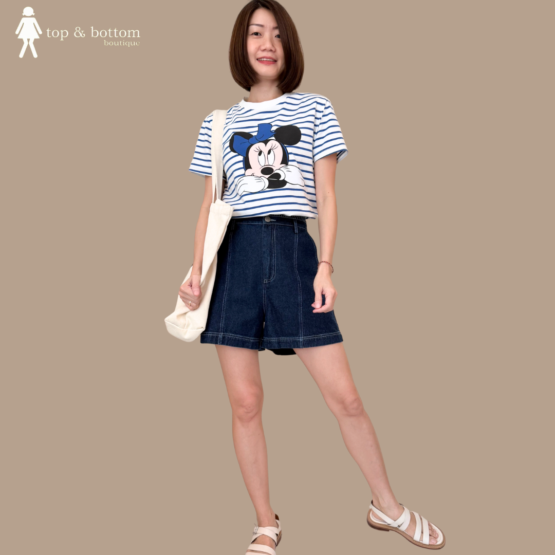 SHORT SLEEVE MICKEY STRIPED TEE