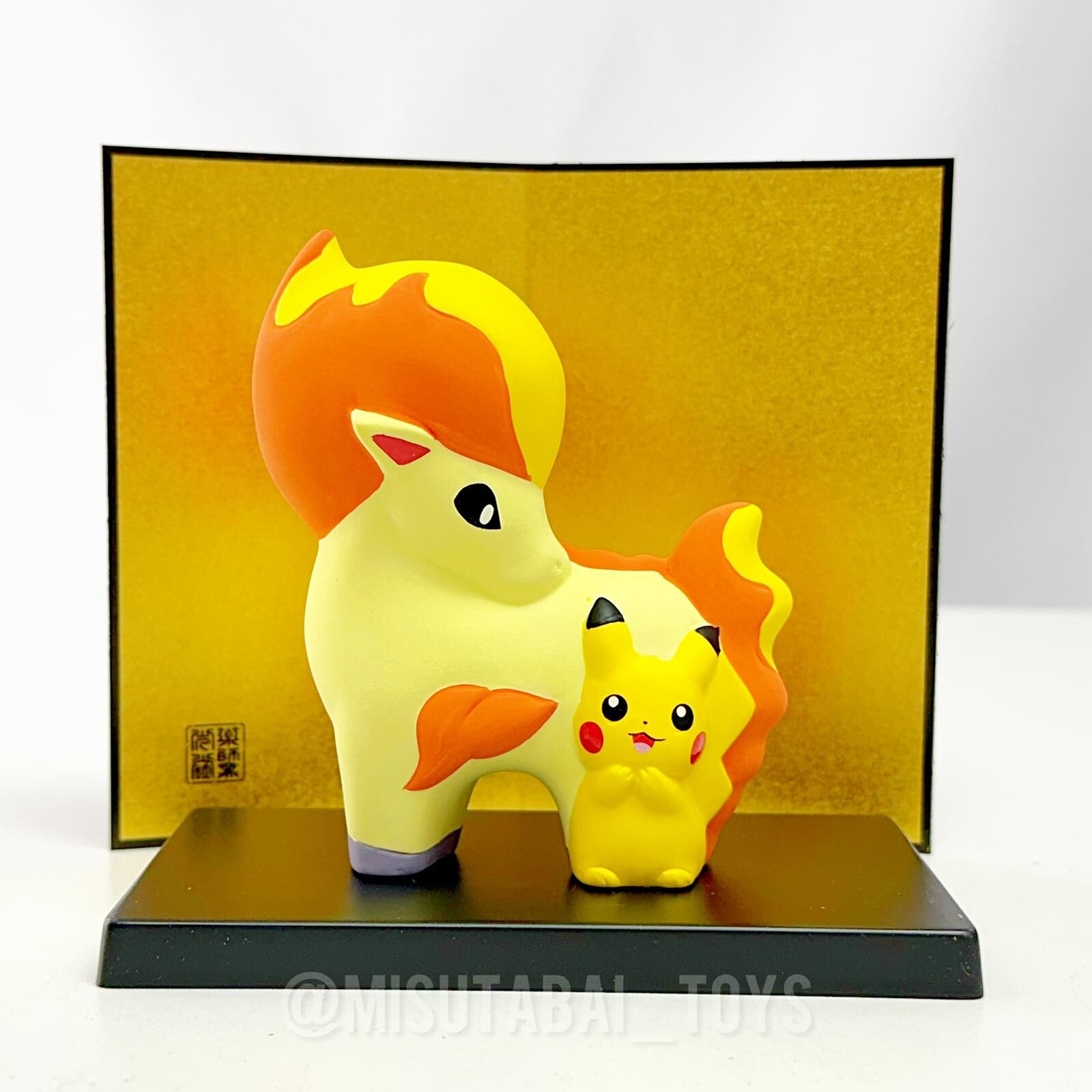 Pokémon Ceramic ornament Pikachu and Ponyta