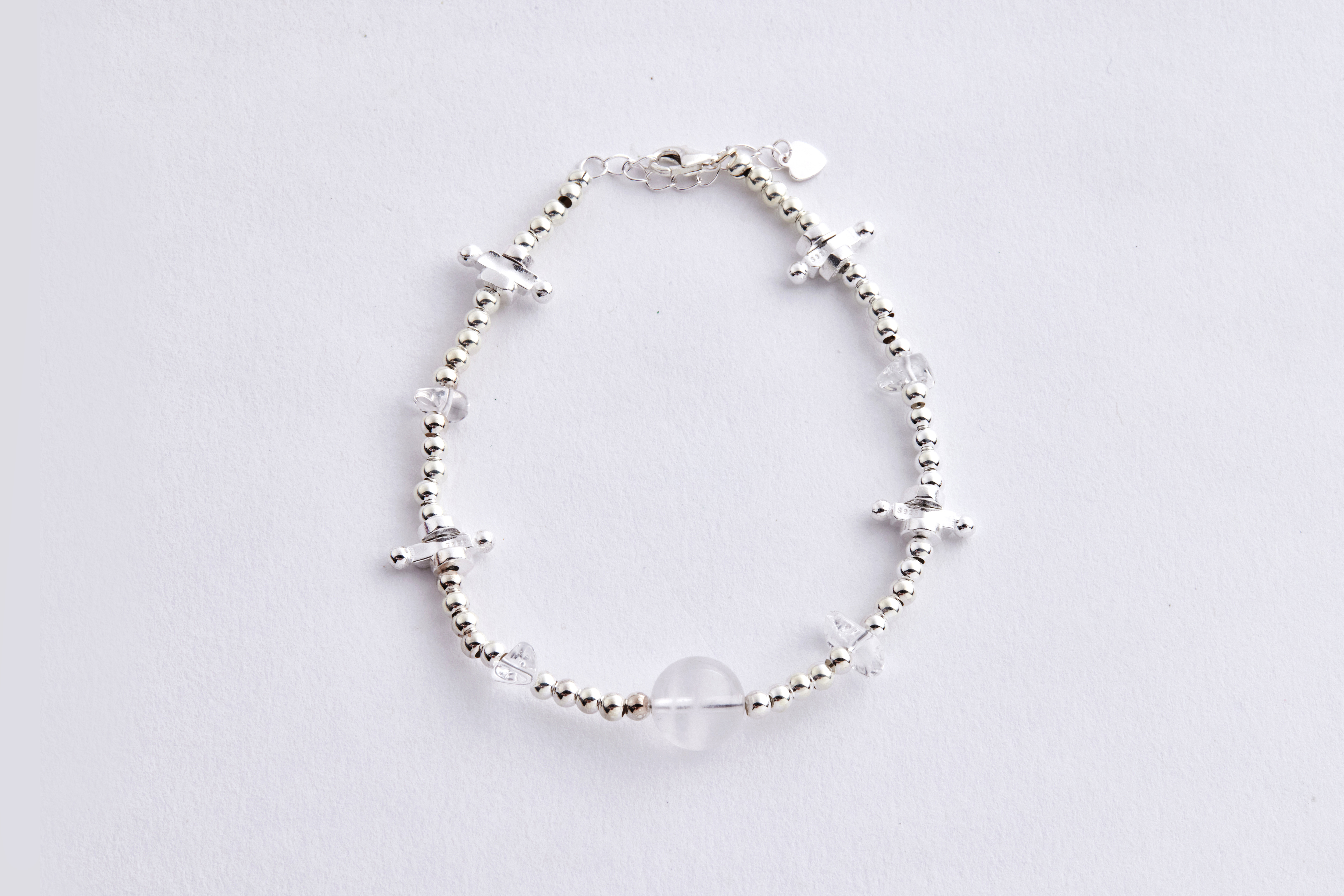 B628 | 純銀雪花幽靈手鍊