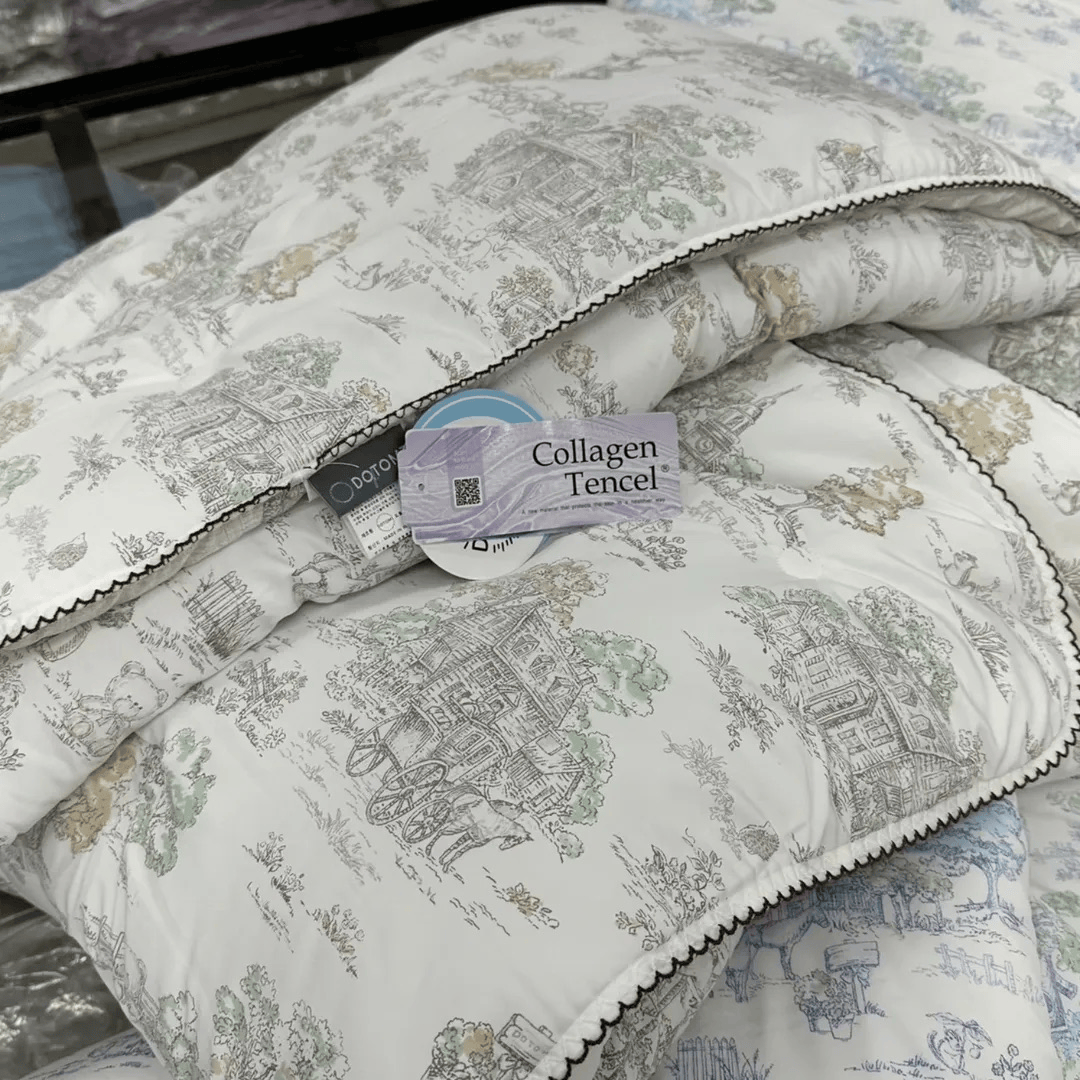 [韓國棉被] 防敏・膠原蛋白天絲・栗米棉填充｜小動物花園 雙面 四季被 2色