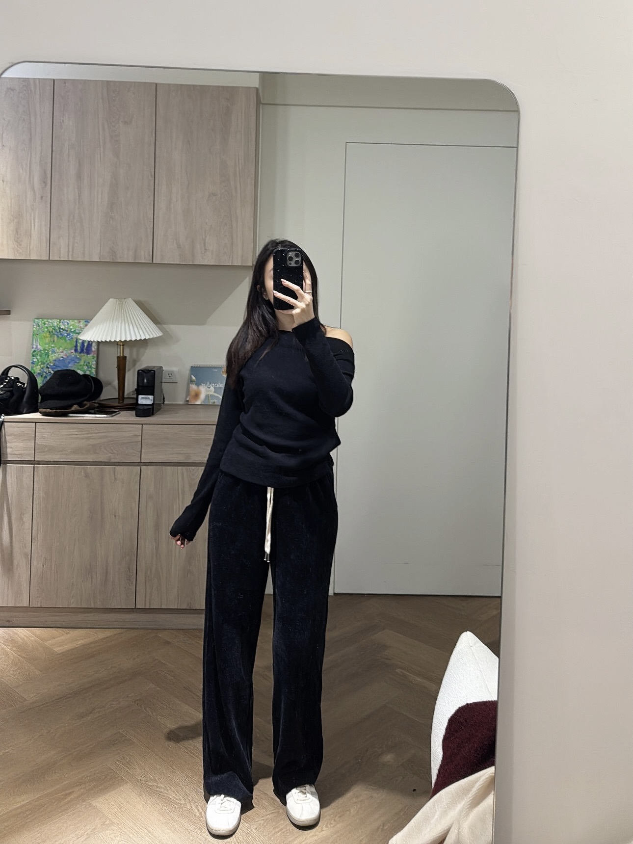 V03 細燈芯絨休閒褲(黑色/奶油/深灰)