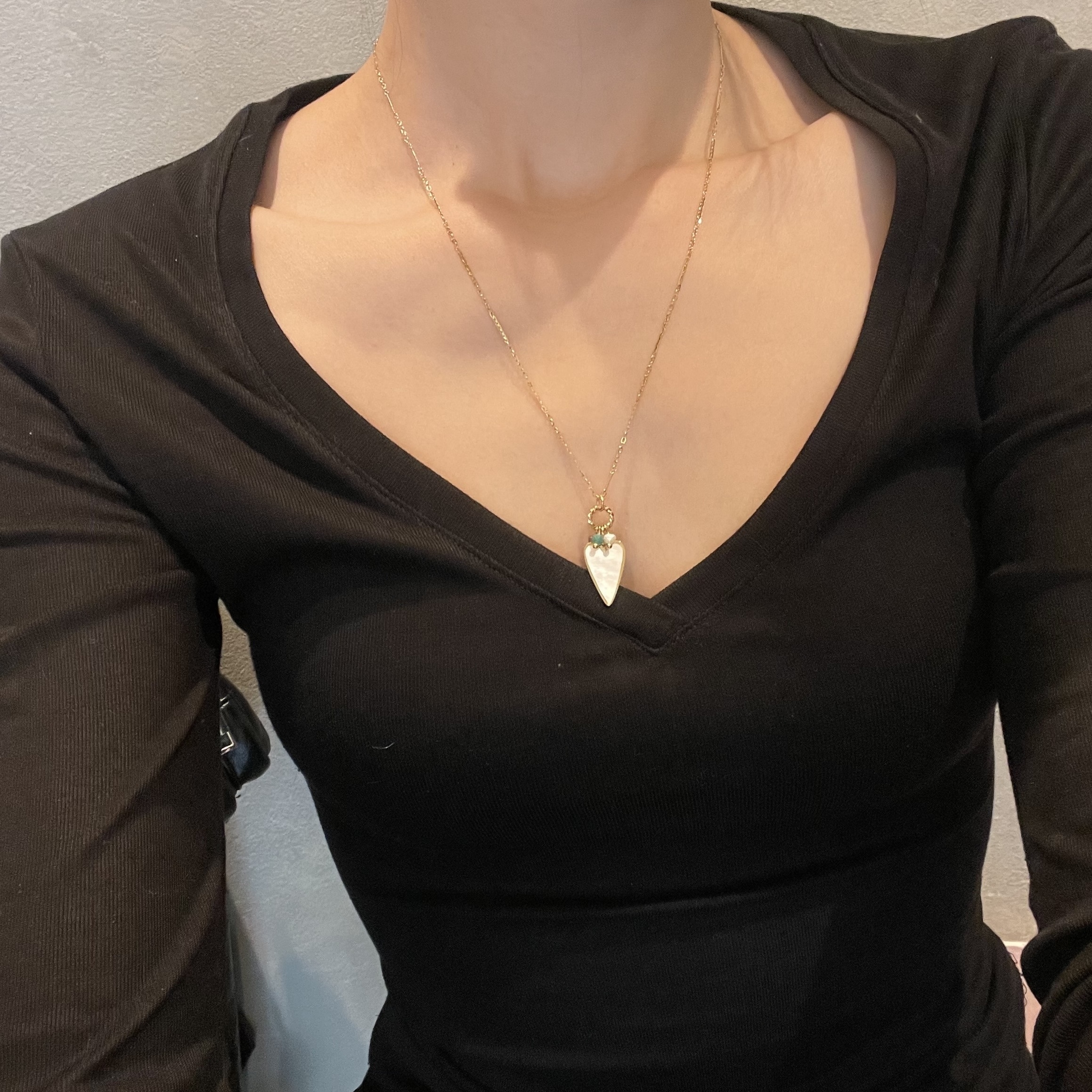 BOHM PARIS-愛心天然石項鍊