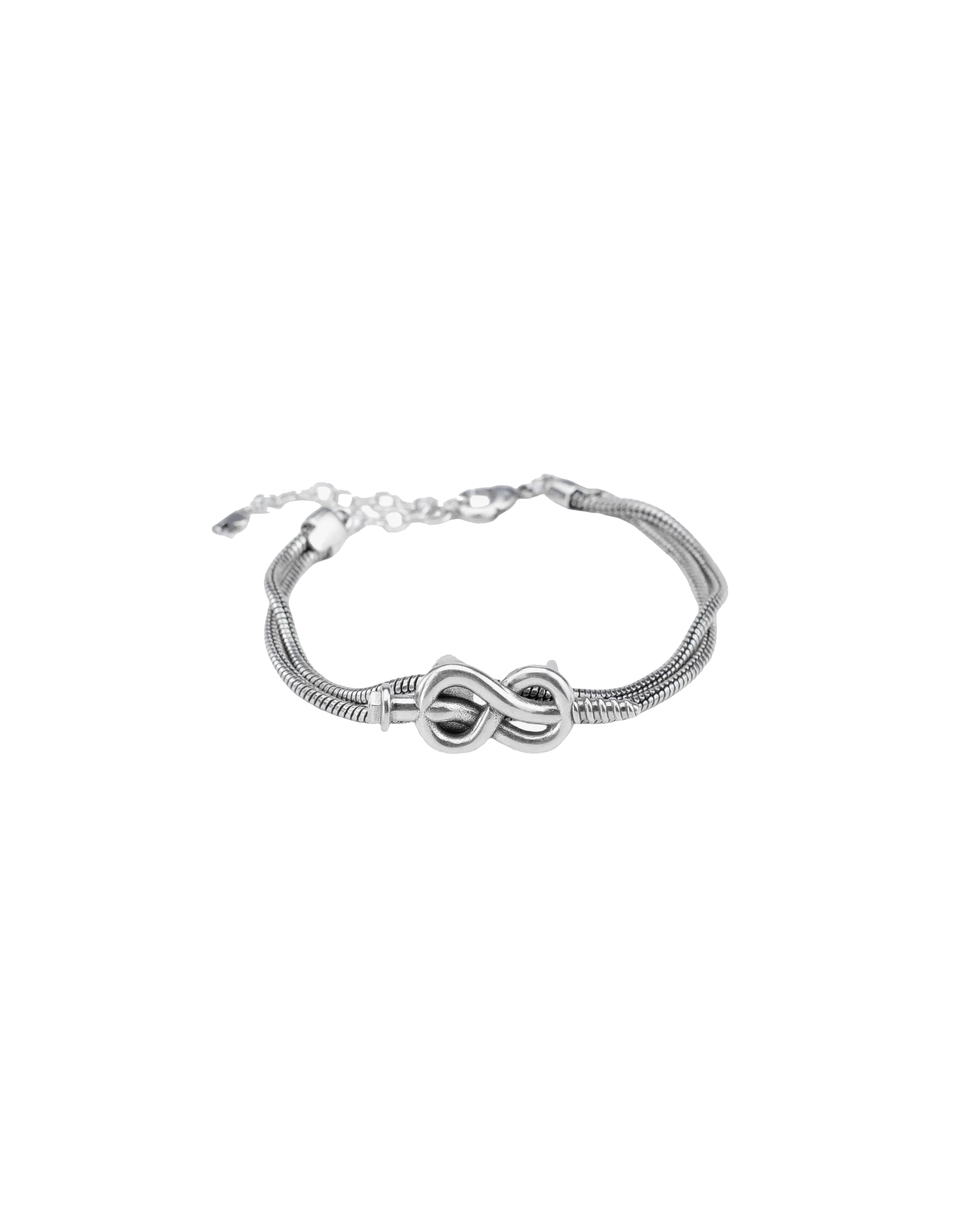 【車庫服飾】RECOVERY 螺旋結無限手鍊 (古銀)