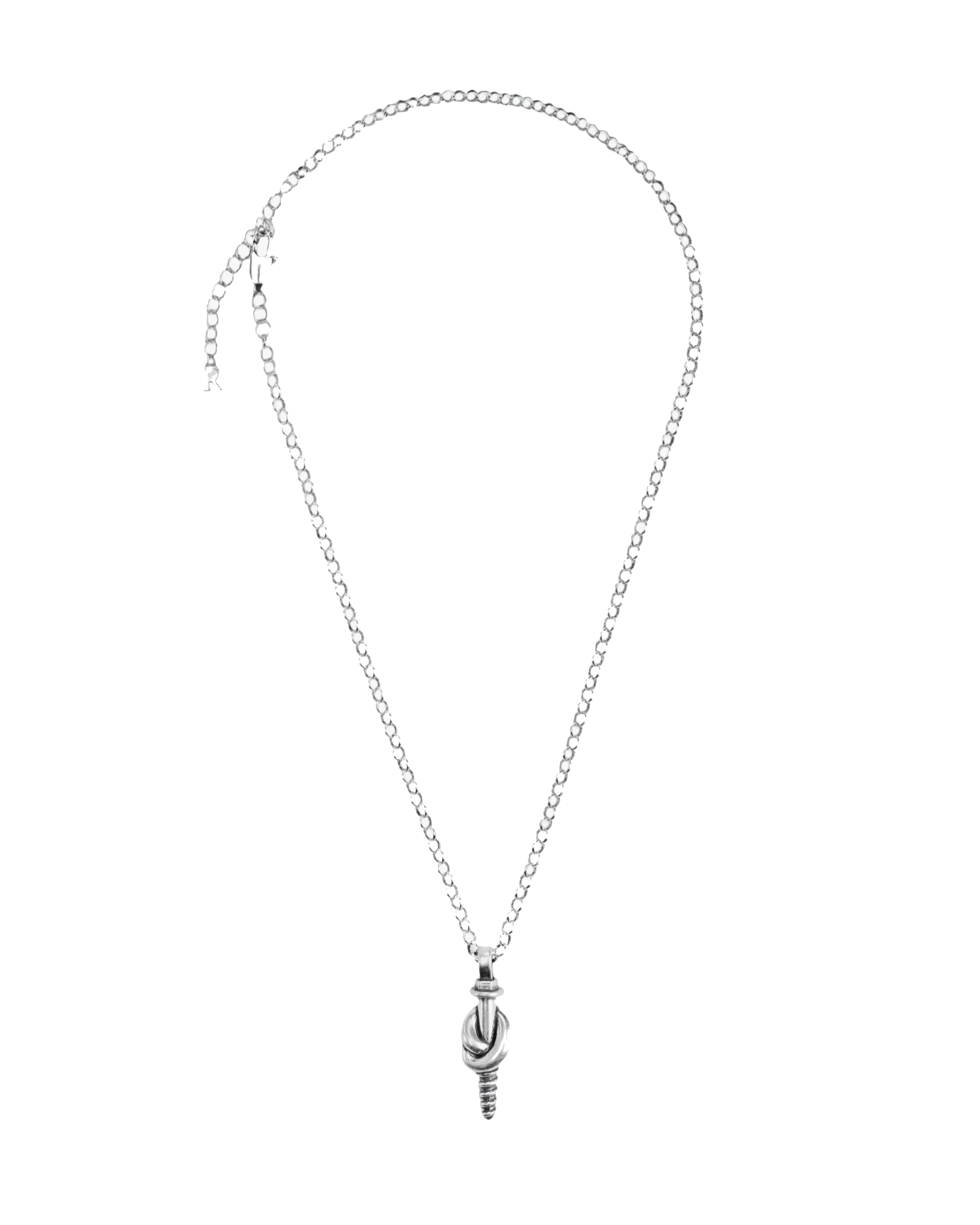 【車庫服飾】RECOVERY 螺扭結項鍊 (古銀)