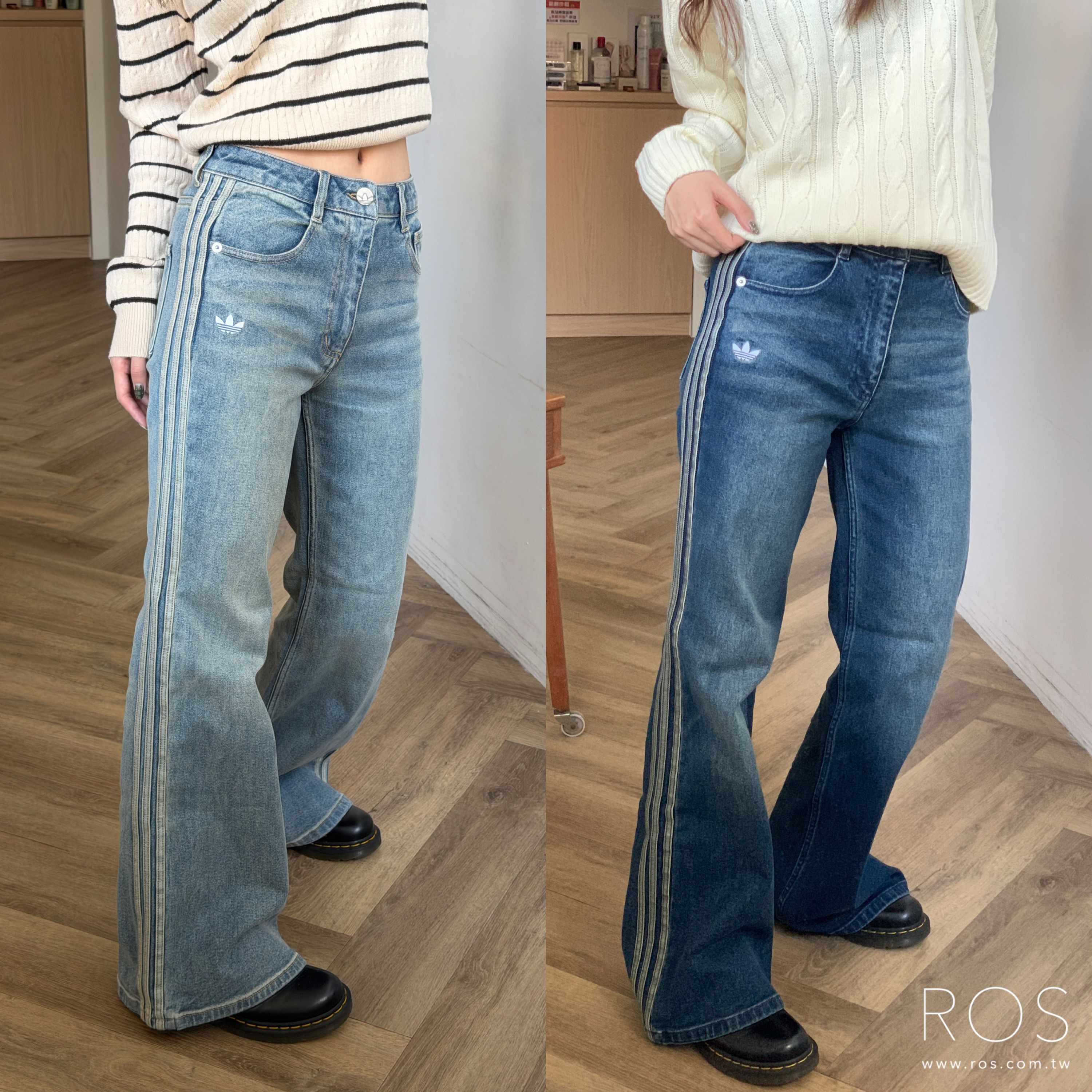 Adidas Original Adidas CNY 新年限定 水洗喇叭牛仔褲(2colors)