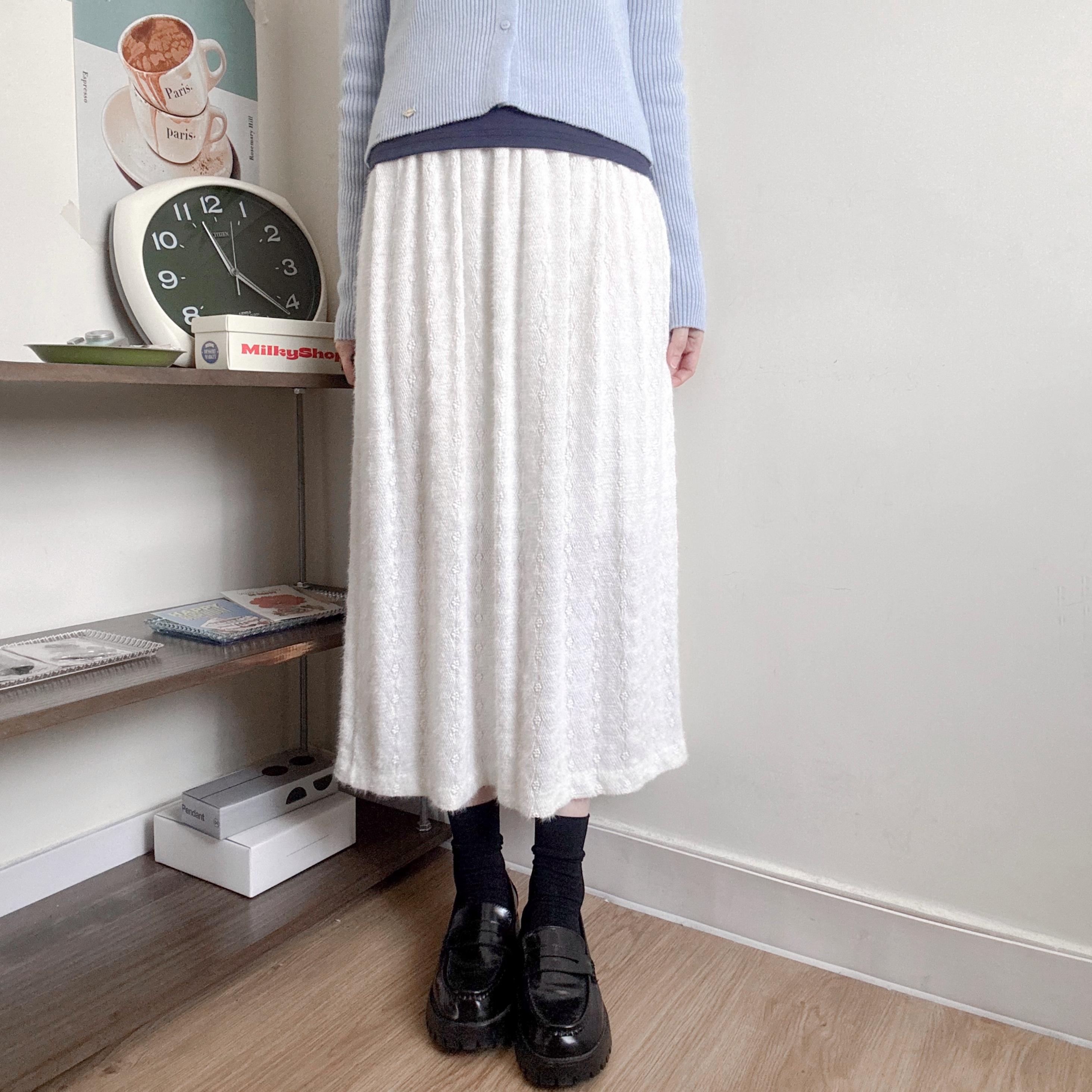 毛面花花直身裙