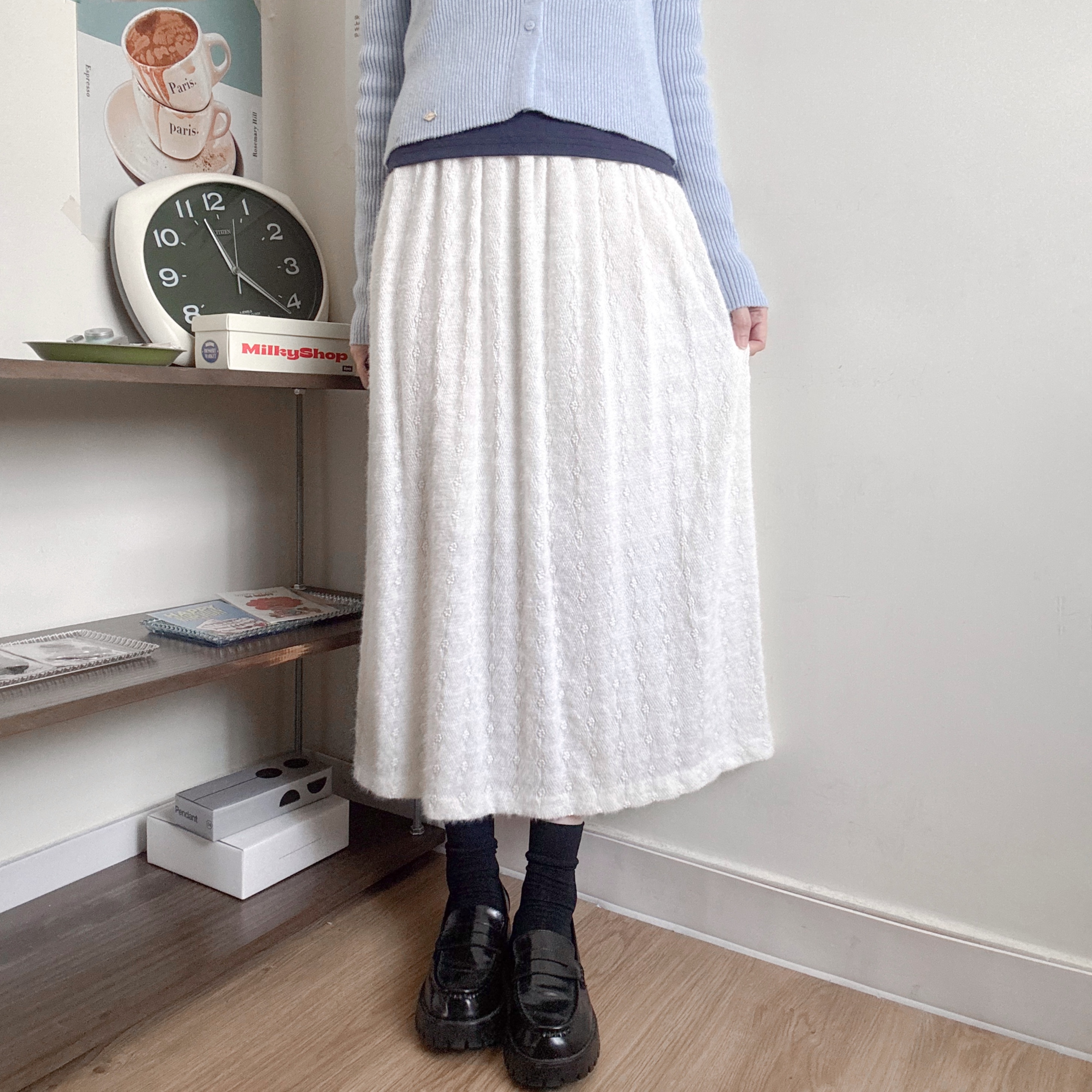 毛面花花直身裙